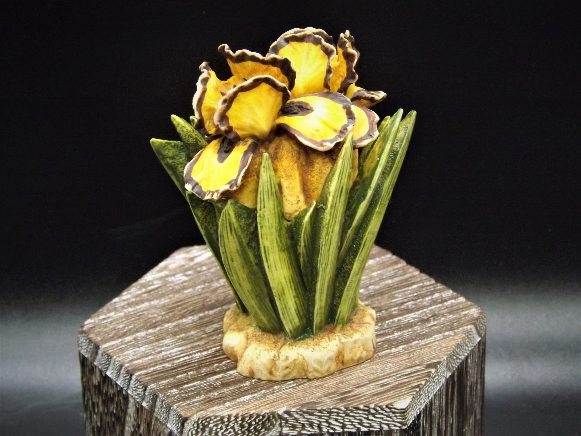 Retired 1998 Harmony Kingdom, Harmony Garden "Iris'" Jest Figurine HGIR no original box. Excellent condition.