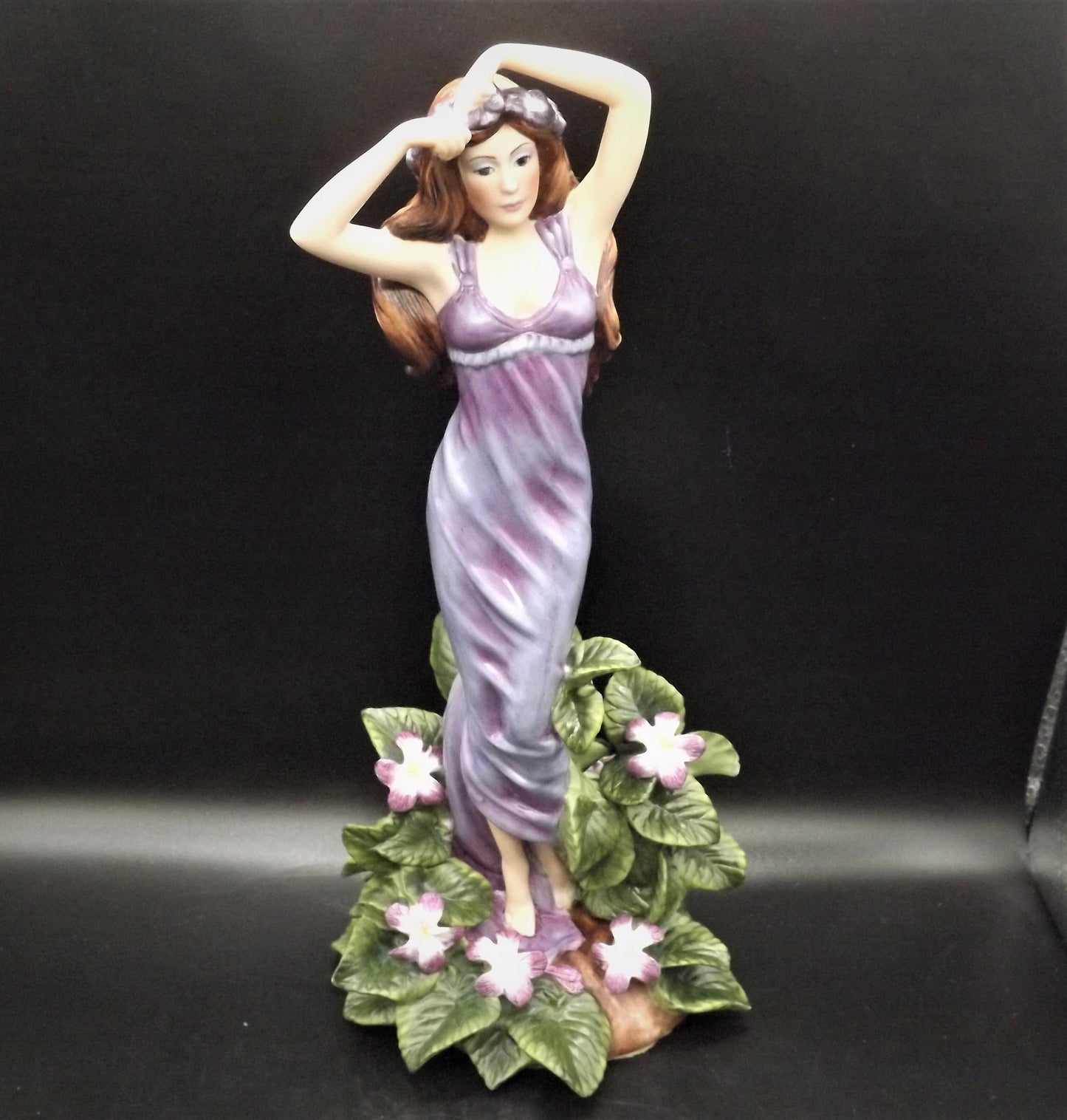 Vintage 1989 Franklin Mint Lady Violet Figurine