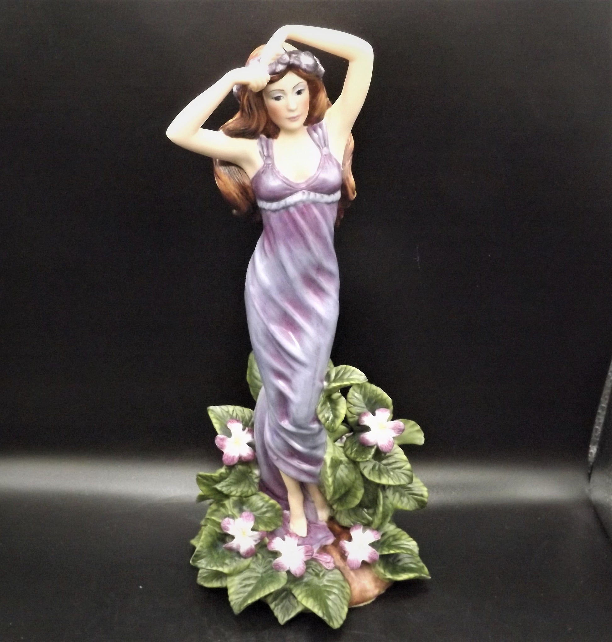 Vintage 1989 Franklin Mint Lady Violet Figurine