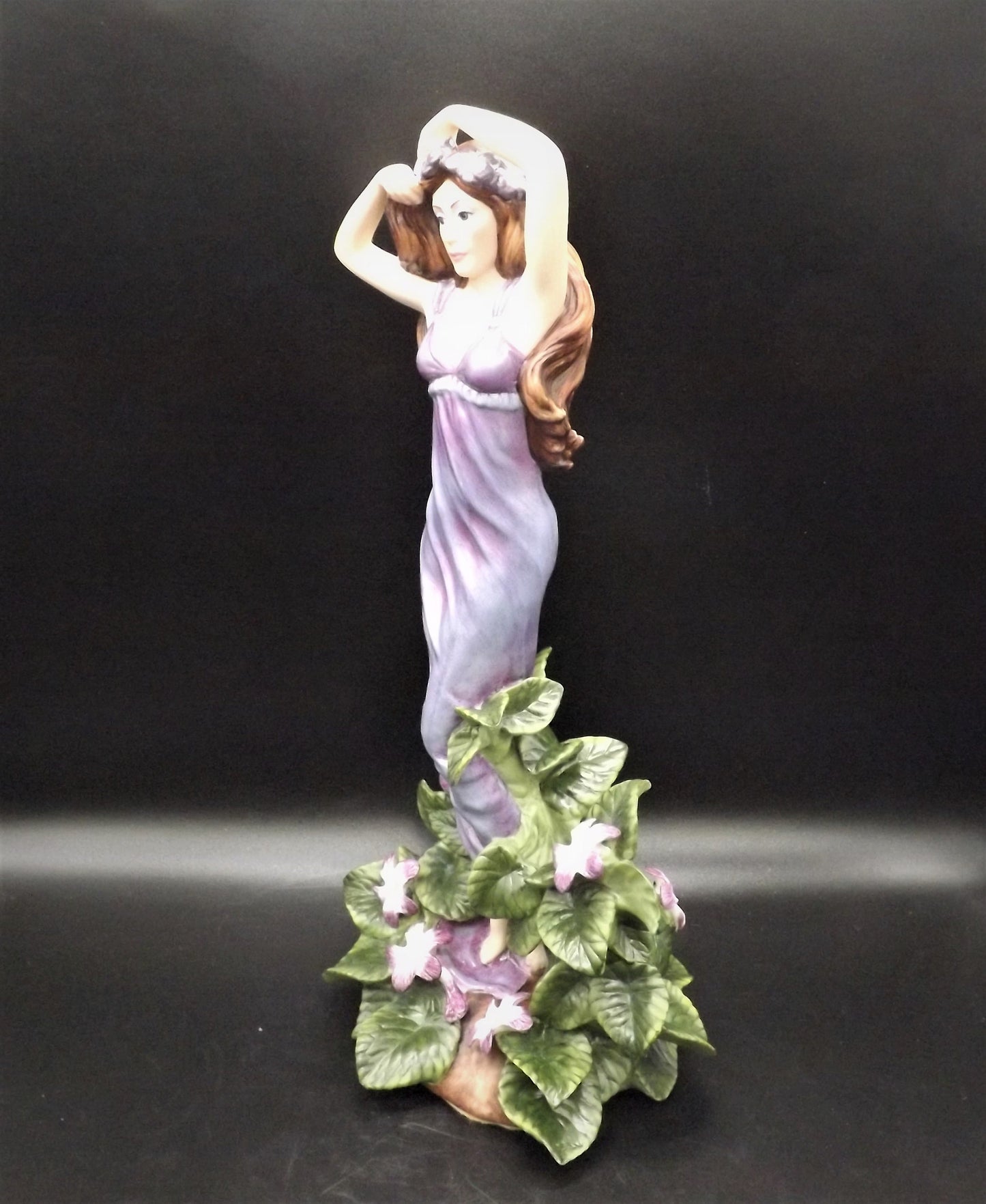 Vintage 1989 Franklin Mint Lady Violet Figurine