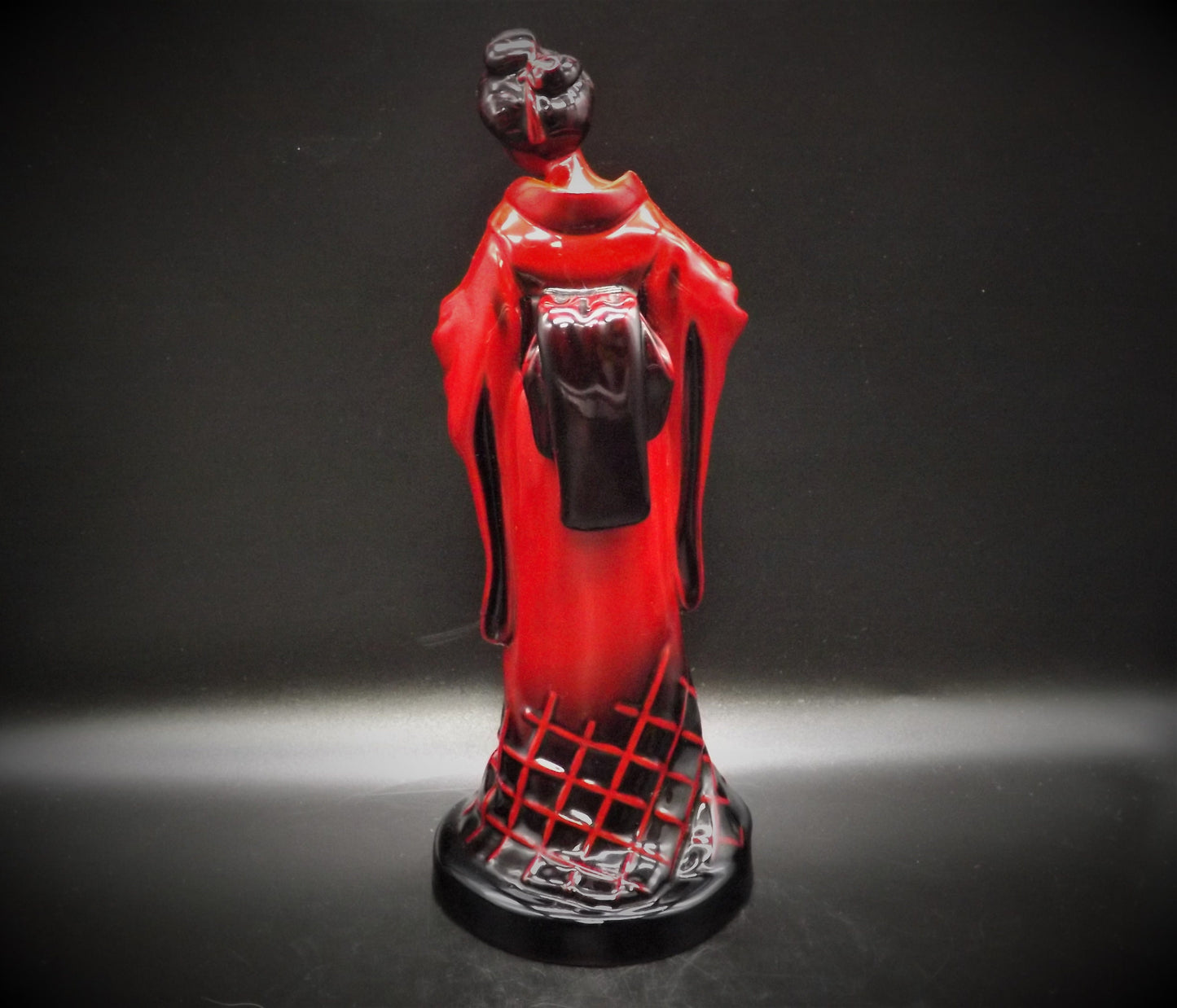 Vintage Royal Doulton Flambé Geisha Figurine HN 3229, 1989