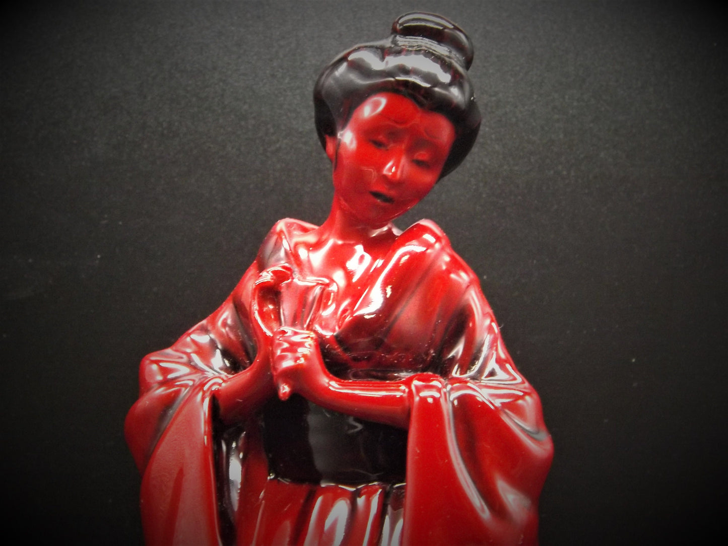 Vintage Royal Doulton Flambé Geisha Figurine HN 3229, 1989