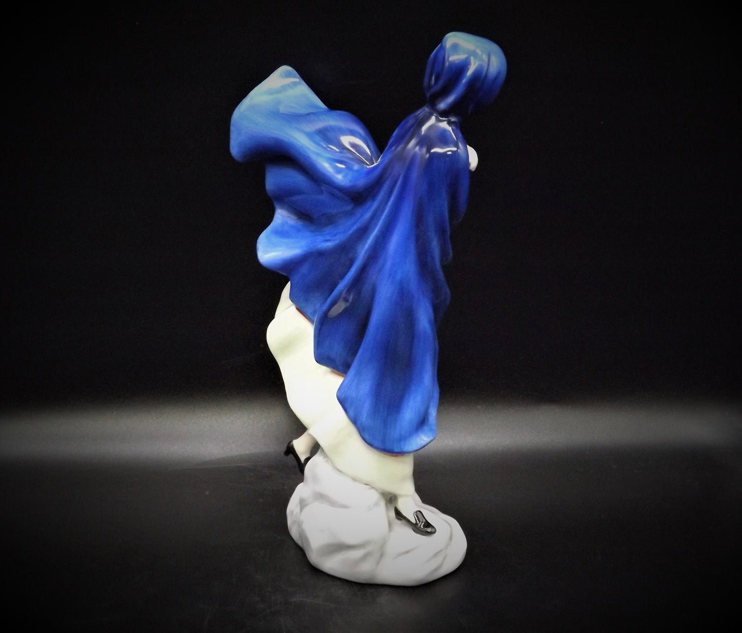 Vintage Royal Doulton Figurine "May" HN2746: Fine Bone China, Blue Hood
