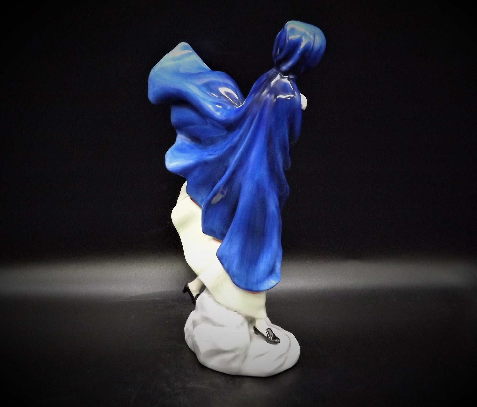 Vintage Royal Doulton Figurine "May" HN2746: Fine Bone China, Blue Hood