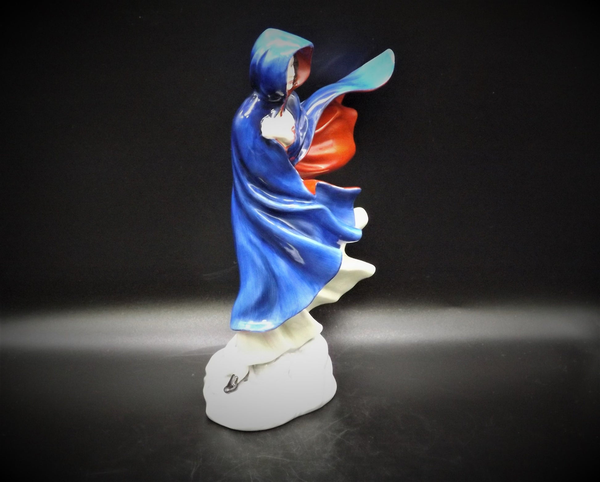 Vintage Royal Doulton Figurine "May" HN2746: Fine Bone China, Blue Hood