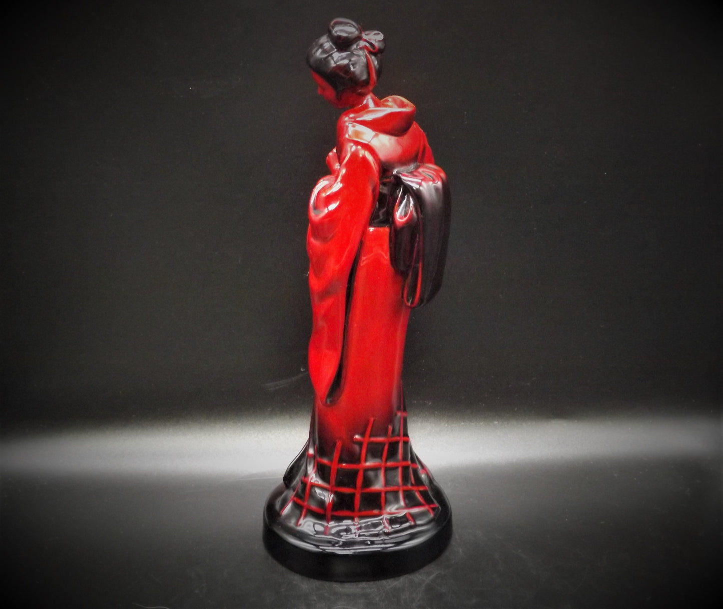 Vintage Royal Doulton Flambé Geisha Figurine HN 3229, 1989