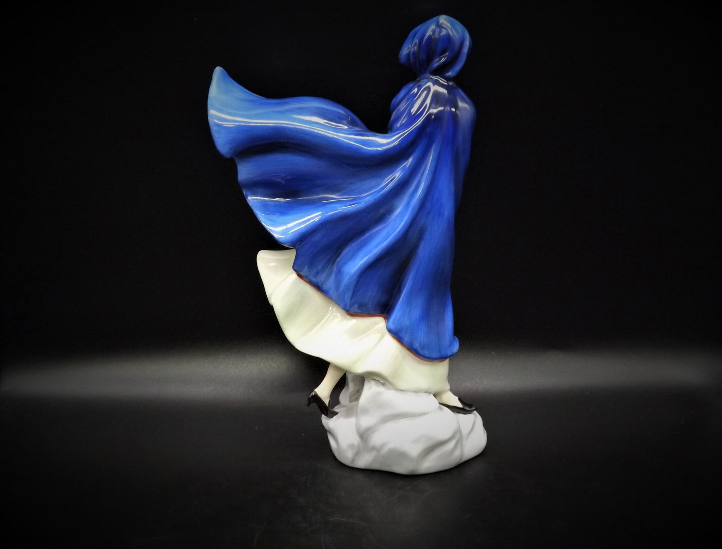 Vintage Royal Doulton Figurine "May" HN2746: Fine Bone China, Blue Hood