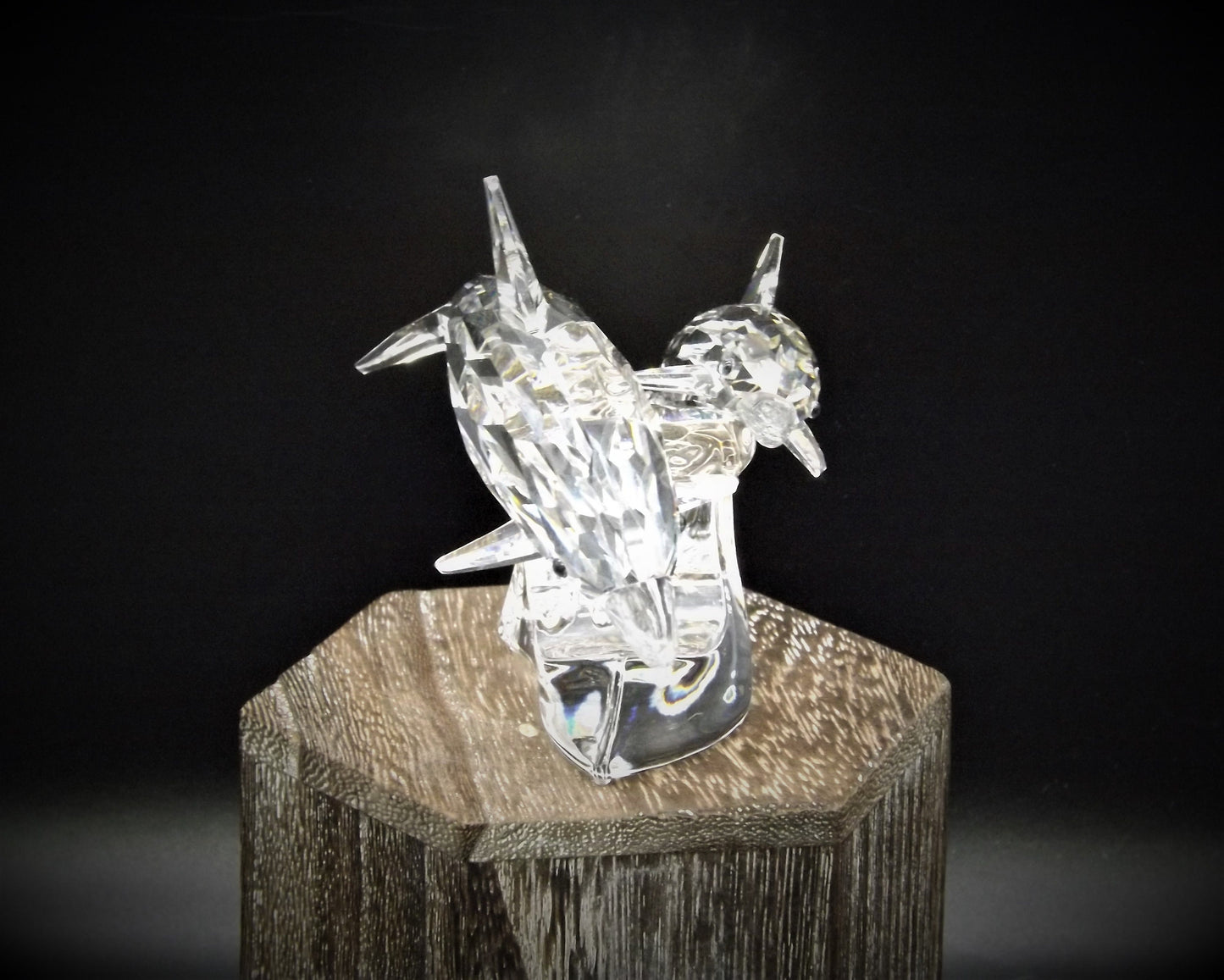 Vintage Swarovski Crystal Dolphin Figurine SCS 1990 "Lead Me"