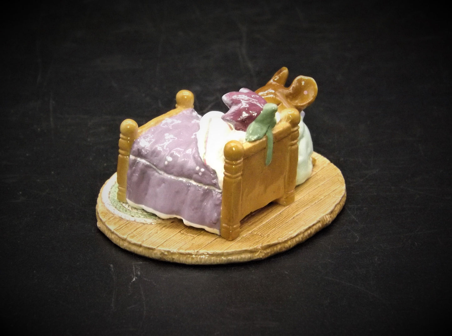 Vintage Wee Forest Folk Mouse Figurine: "Night Prayer" M-178, Hand-Painted, with Box