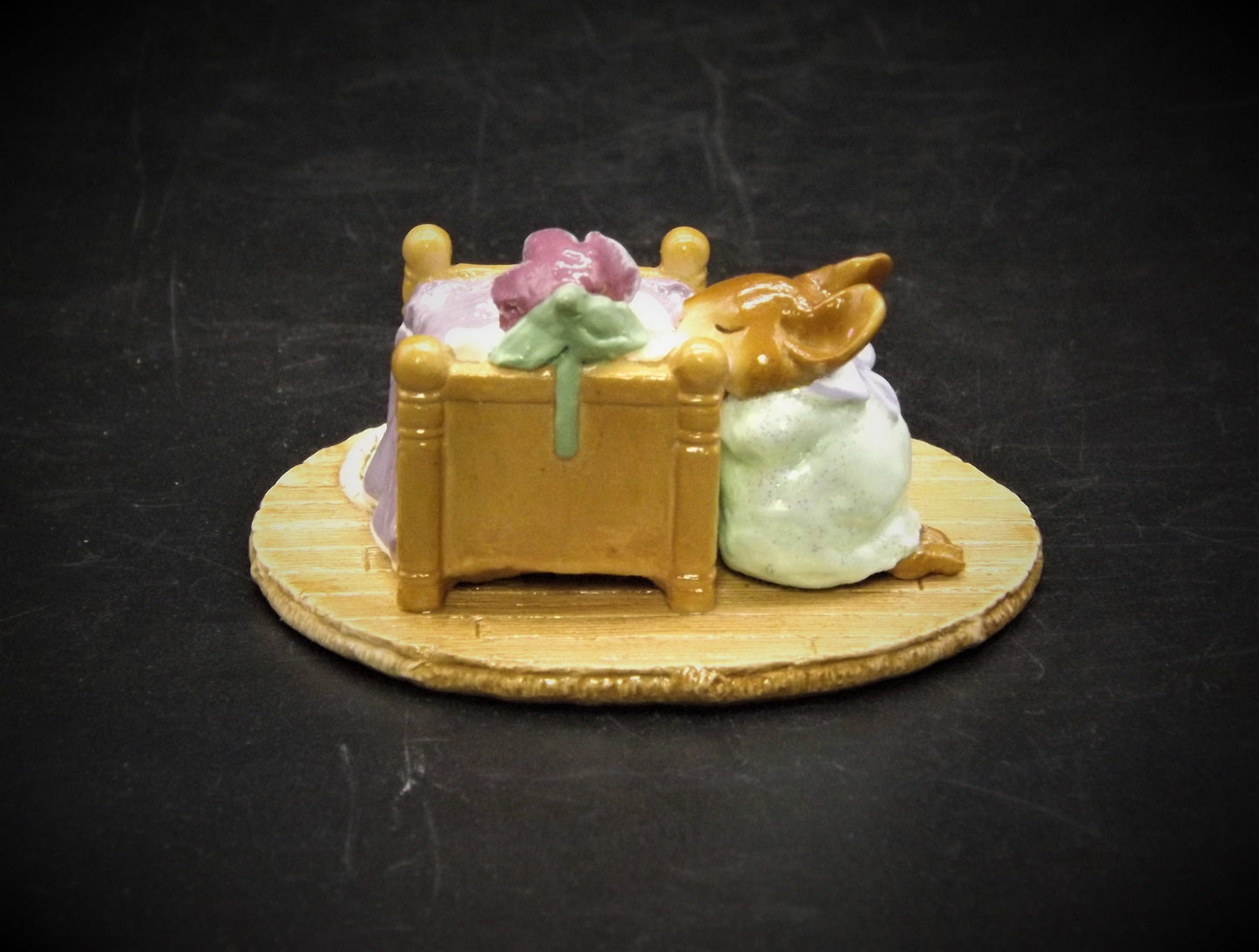 Vintage Wee Forest Folk Mouse Figurine: "Night Prayer" M-178, Hand-Painted, with Box