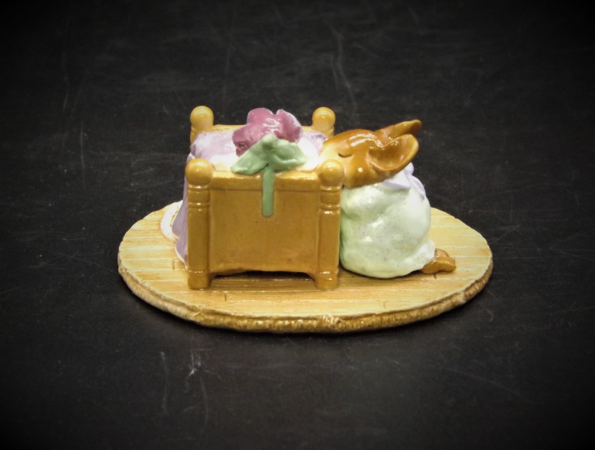 Vintage Wee Forest Folk Mouse Figurine: "Night Prayer" M-178, Hand-Painted, with Box