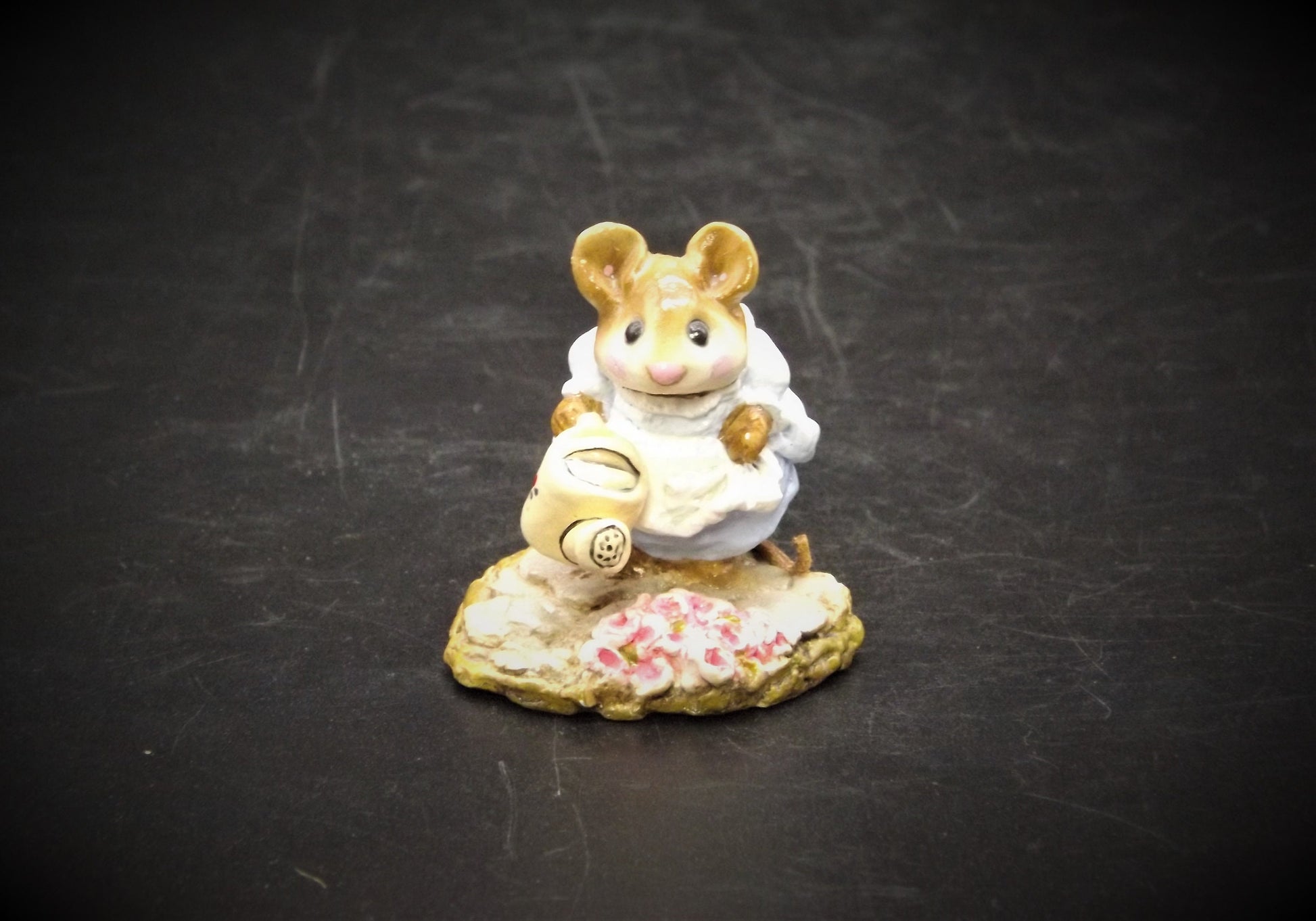 Vintage M-111 Wee Forest Folk "Spring Gardener" Hand Painted Mouse.