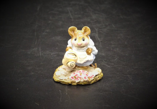 Vintage M-111 Wee Forest Folk "Spring Gardener" Hand Painted Mouse.
