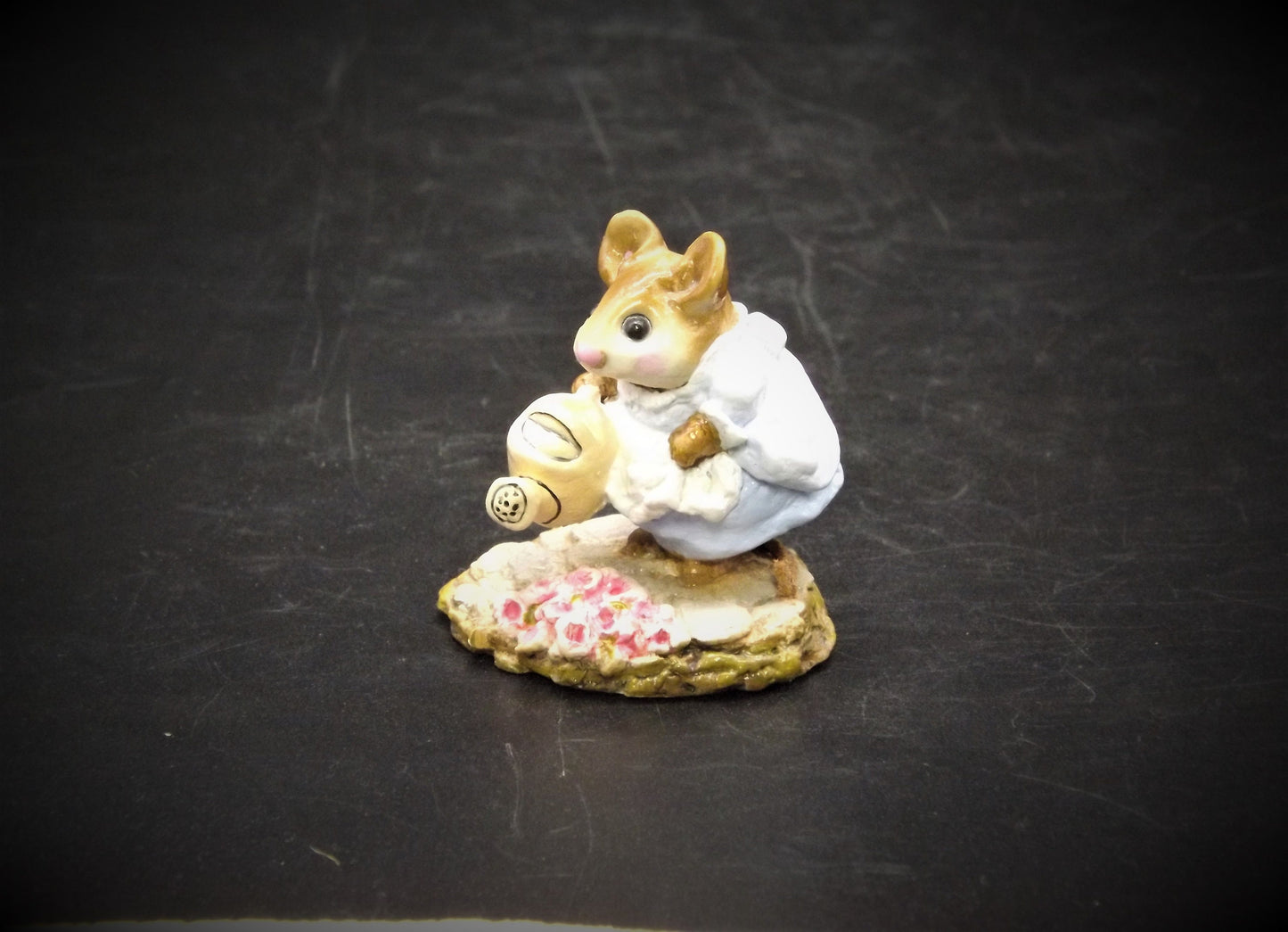 Vintage M-111 Wee Forest Folk "Spring Gardener" Hand Painted Mouse.