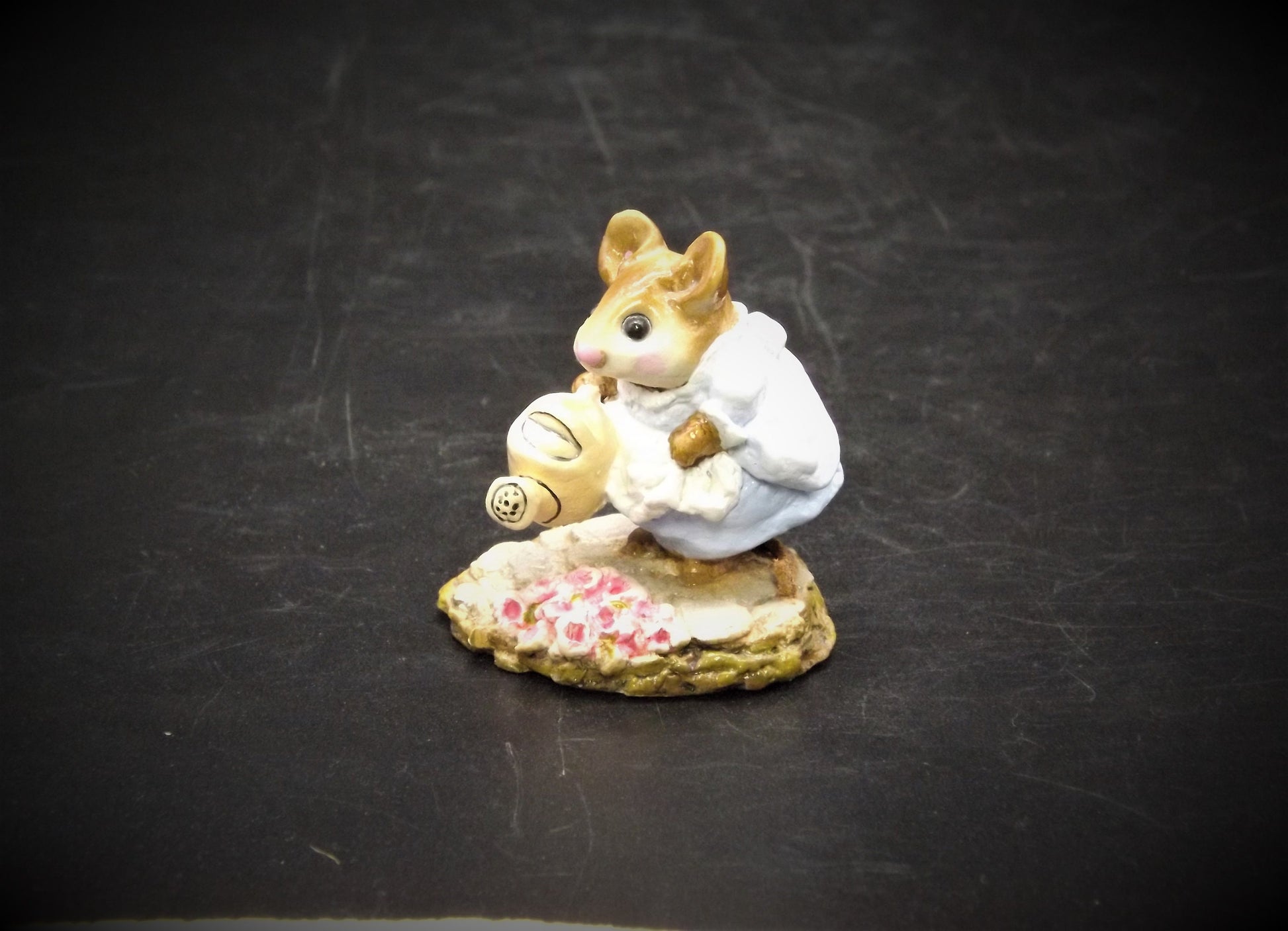 Vintage M-111 Wee Forest Folk "Spring Gardener" Hand Painted Mouse.