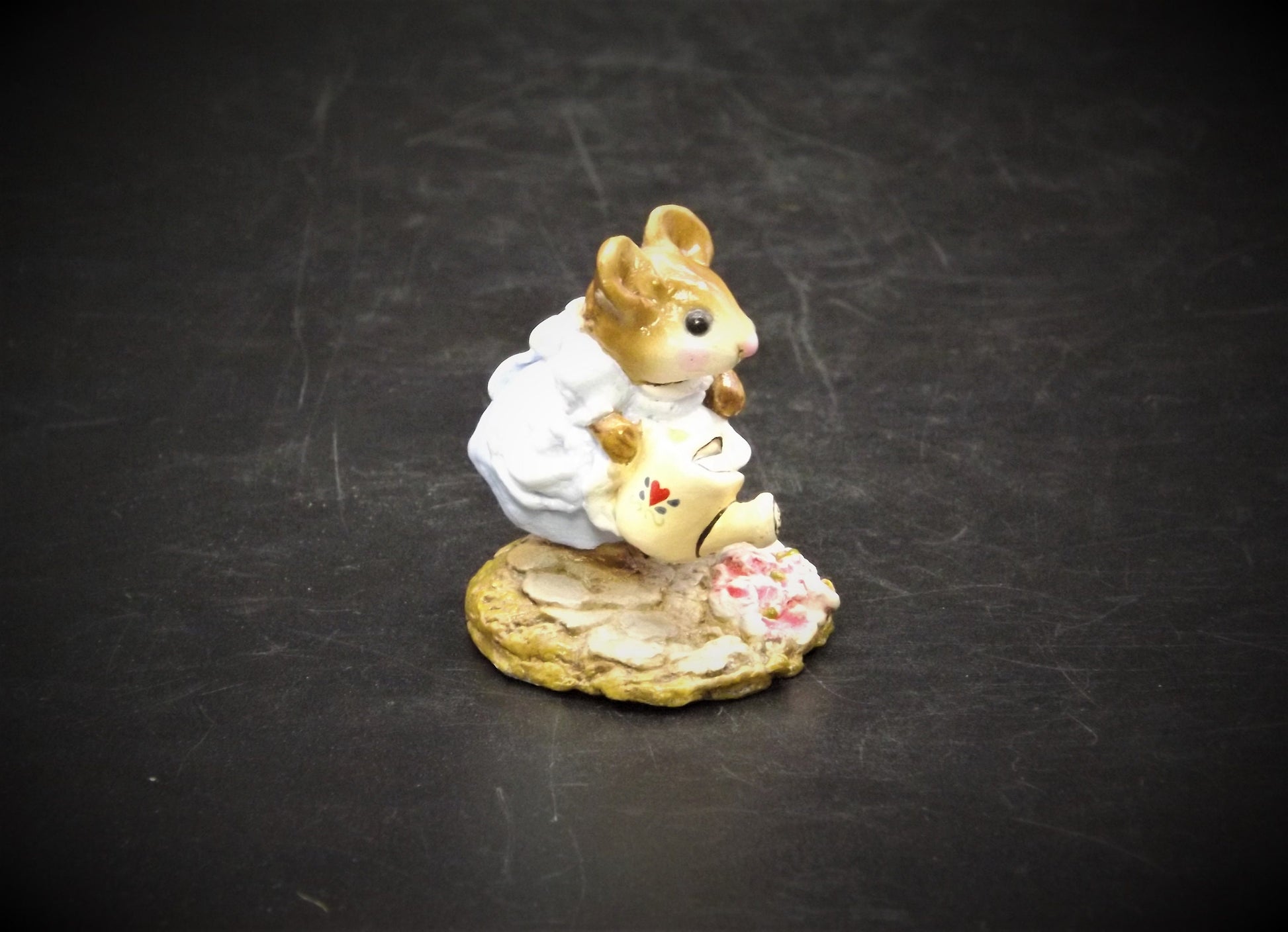 Vintage M-111 Wee Forest Folk "Spring Gardener" Hand Painted Mouse.