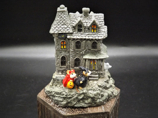Vintage Wee Forest Folk Haunted Mouse House: Halloween Miniature