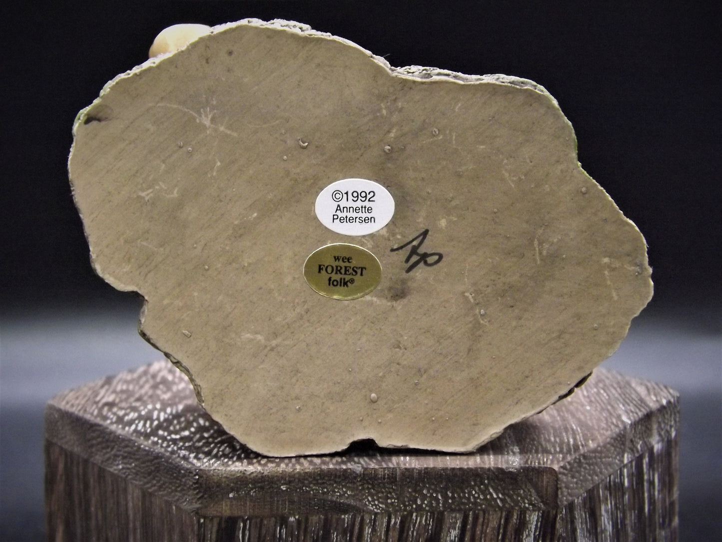 Vintage Wee Forest Folk Figurine: Adam's Apples Mouse Farmers Stand