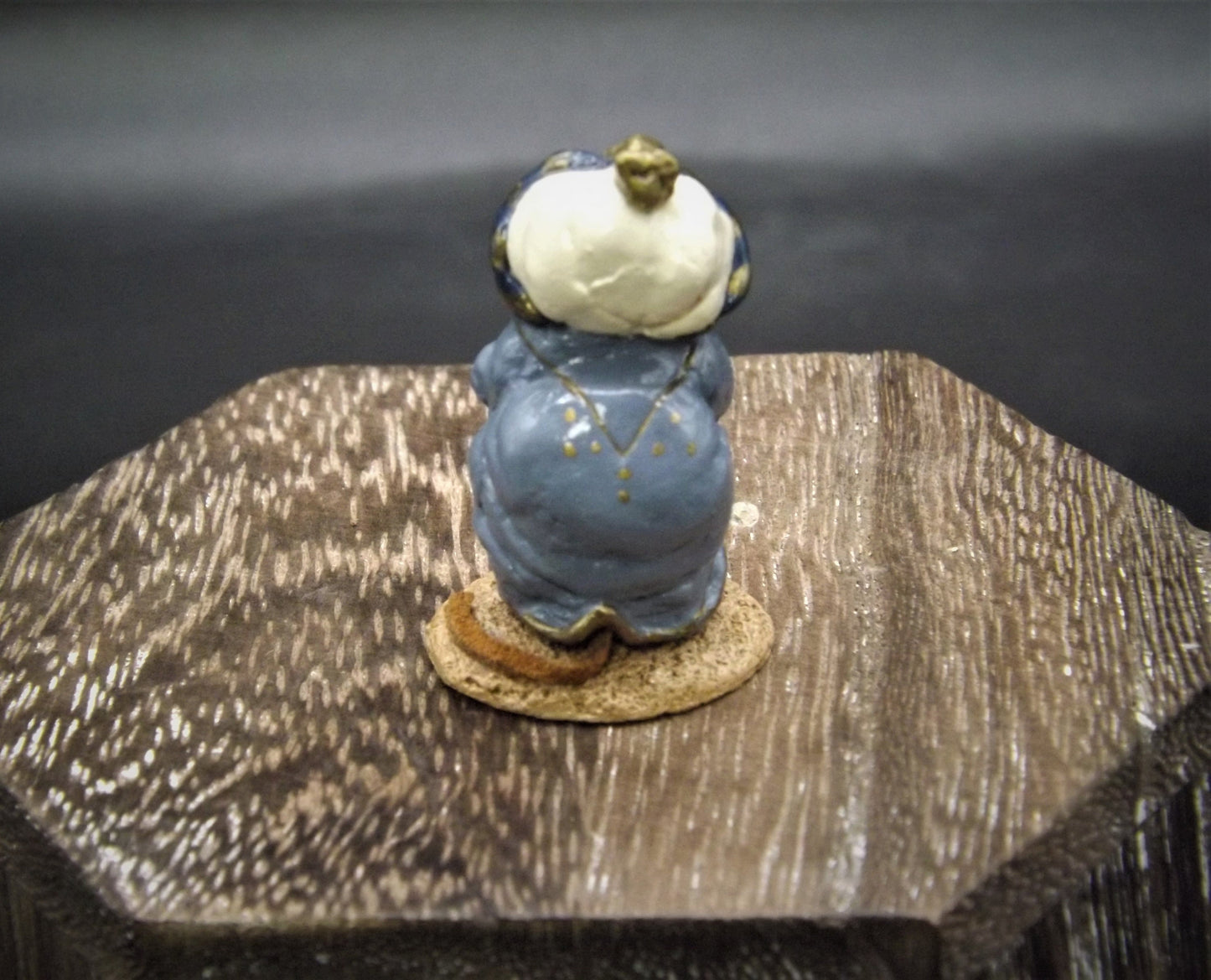 Vintage Wee Forest Folk Mouse Figurine: Wise Man with Turban, 1987