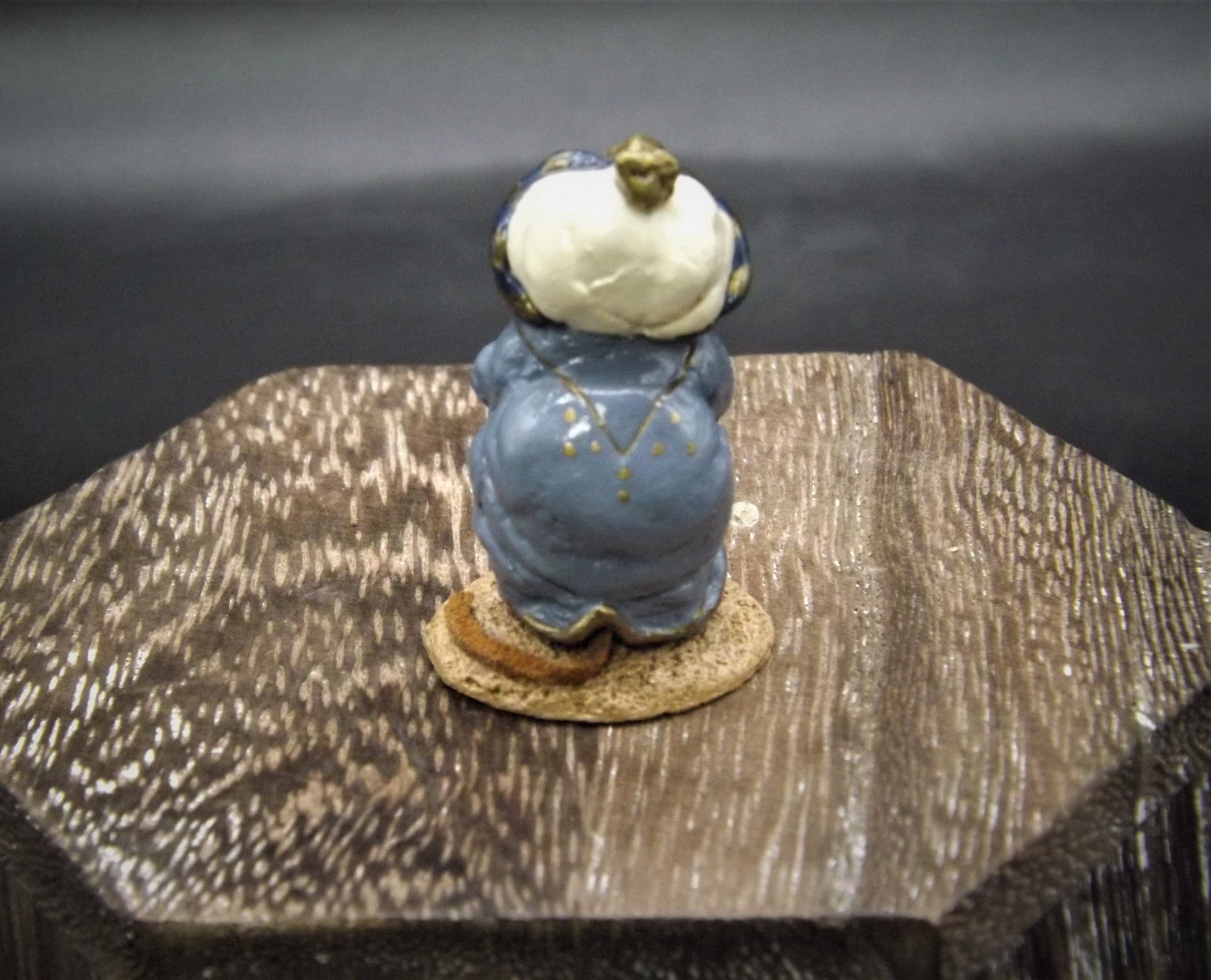 Vintage Wee Forest Folk Mouse Figurine: Wise Man with Turban, 1987