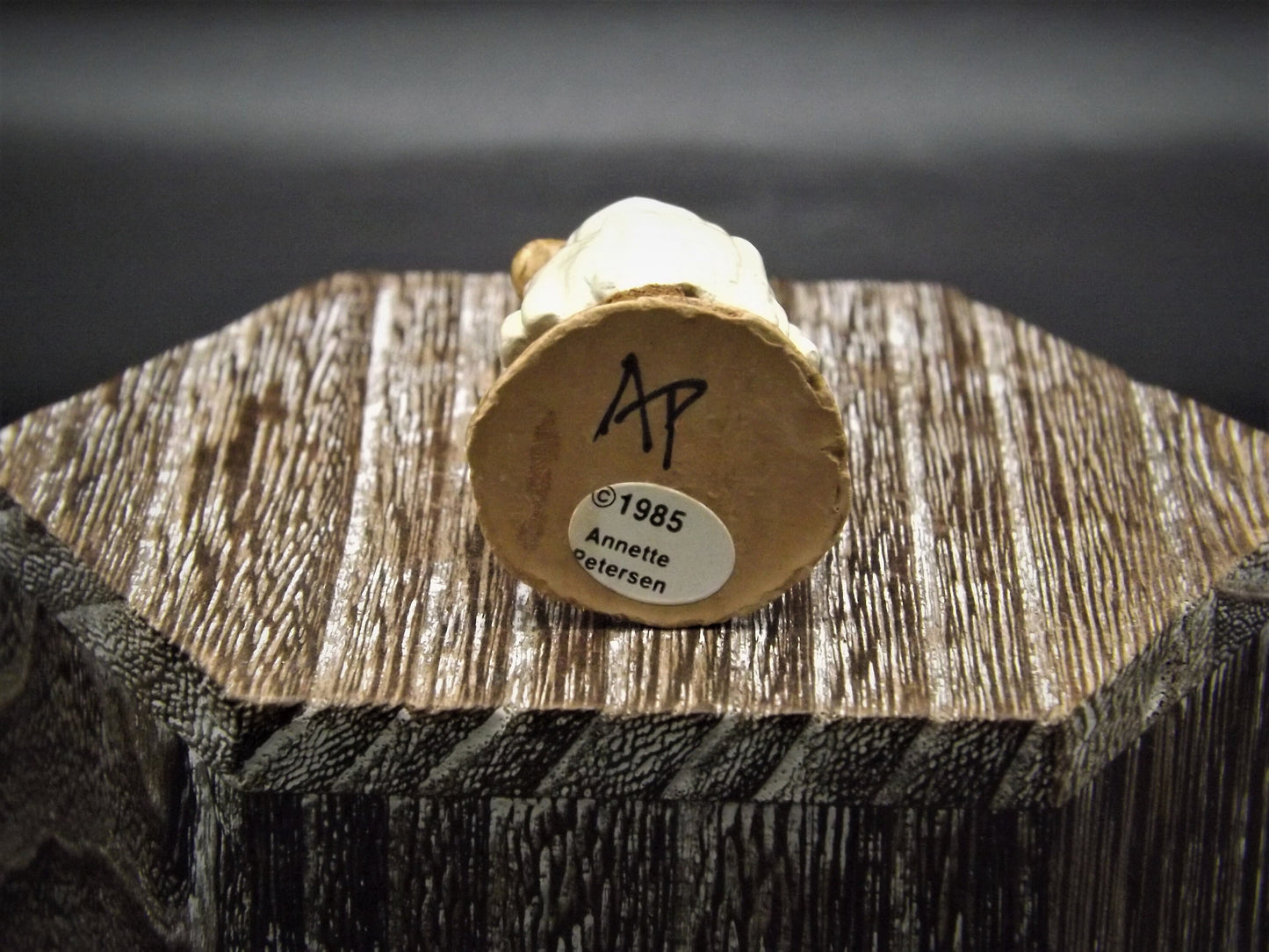 Vintage Wee Forest Folk Mouse Figurine: Shepard Standing, Christmas Decor