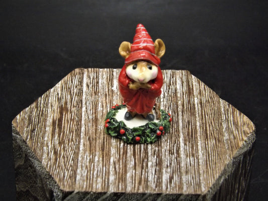 Vintage 1987 CC-01 Wee Forest Folk "Ebenezer Scrooge" Hand Painted Christmas Carol mouse figurine.