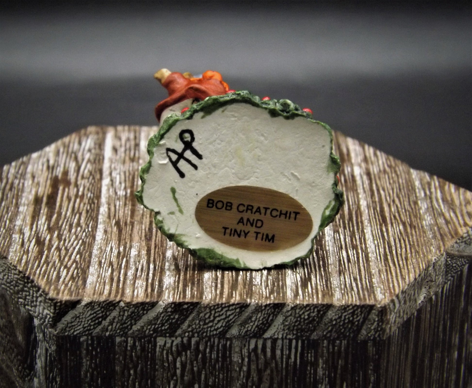 Vintage Wee Forest Folk Figurine: Bob Cratchit and Tiny Tim, 1987