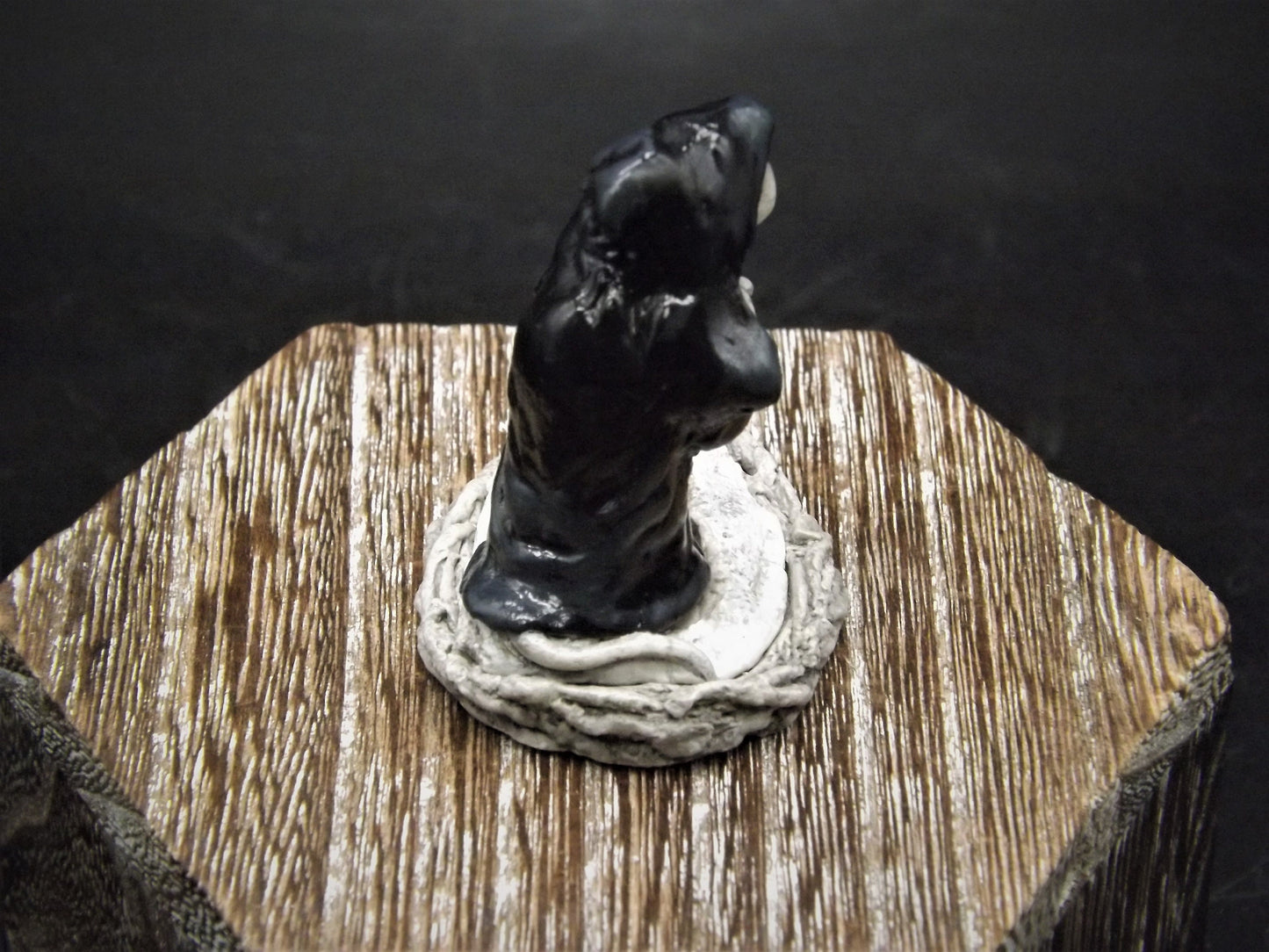 Vintage 1987 CC-06 Wee Forest Folk "Ghost of Christmas Yet To Come" Hand Painted spectral mouse from the story "a Christmas carol".