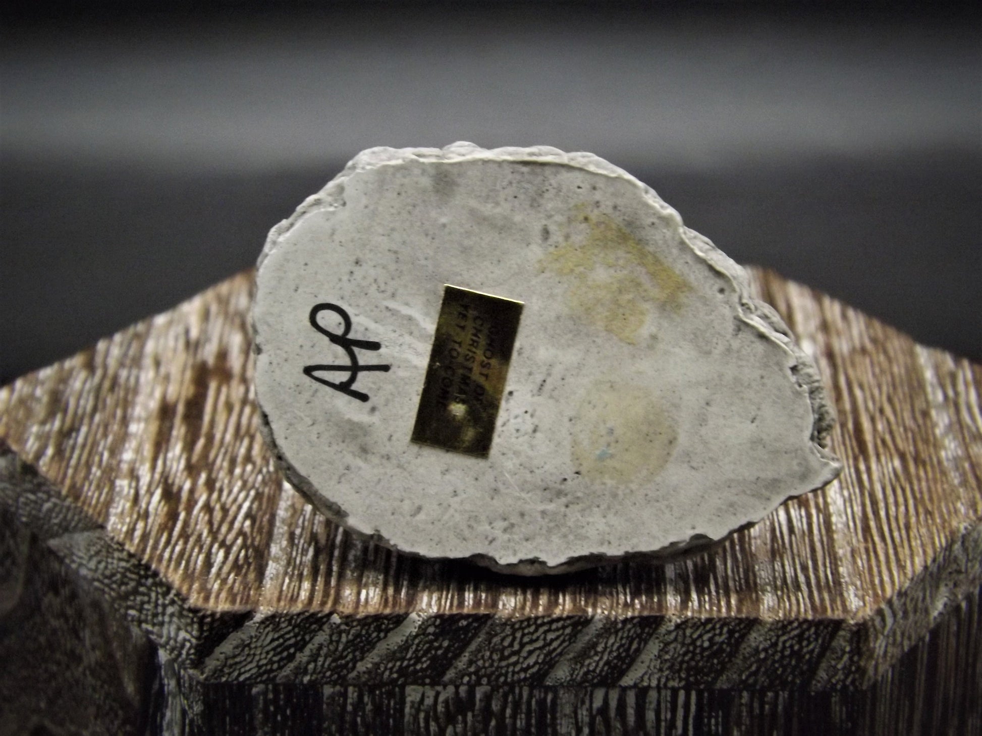 Vintage 1987 CC-06 Wee Forest Folk "Ghost of Christmas Yet To Come" Hand Painted spectral mouse from the story "a Christmas carol".