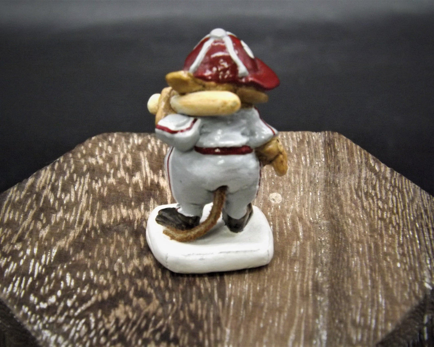 Vintage Wee Forest Folk Baseball Mouse Figurine: Joe Di Mousio, 1989
