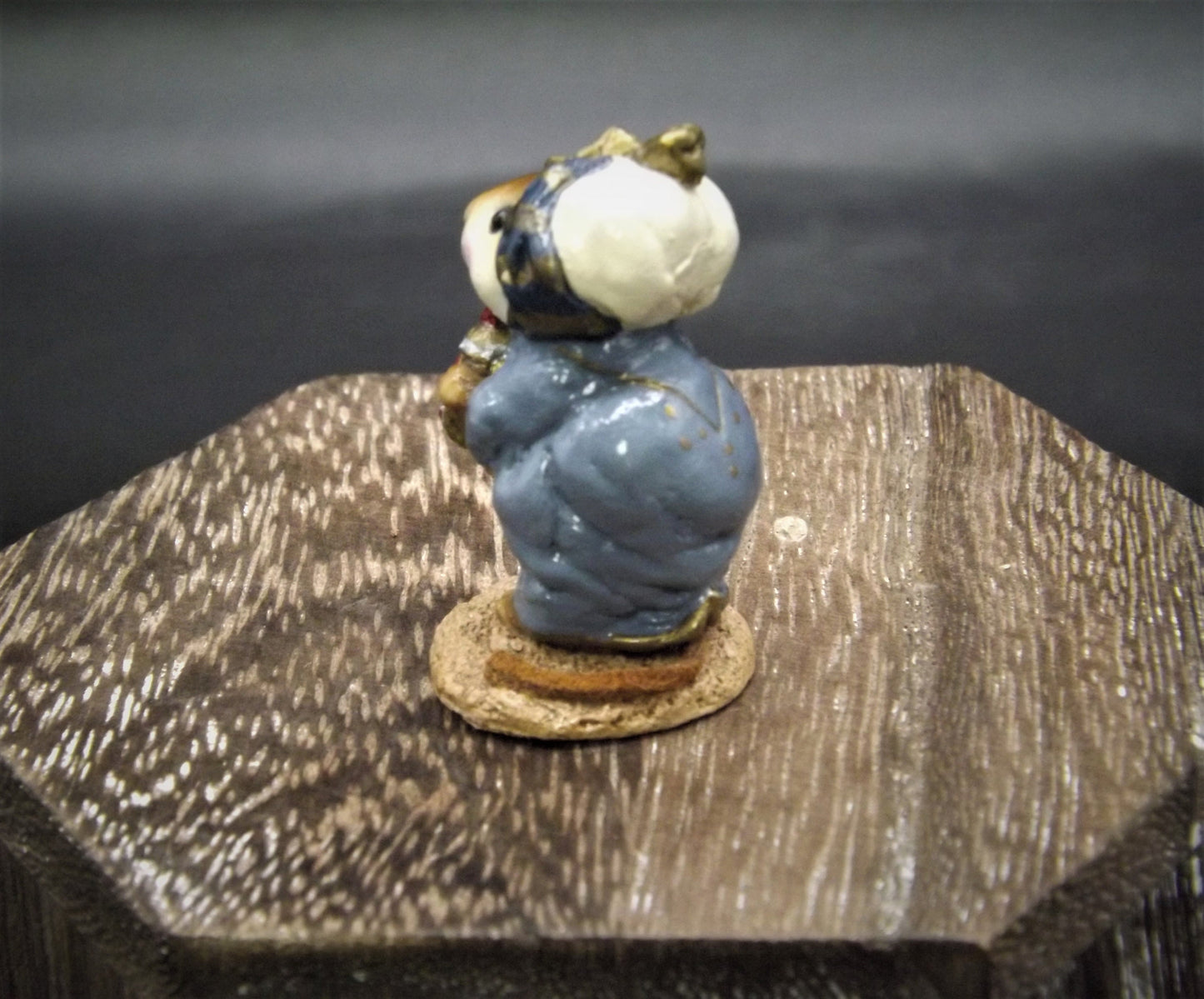 Vintage Wee Forest Folk Mouse Figurine: Wise Man with Turban, 1987