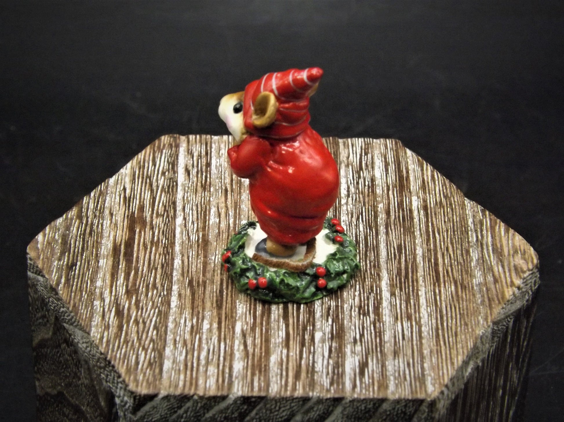 Vintage 1987 CC-01 Wee Forest Folk "Ebenezer Scrooge" Hand Painted Christmas Carol mouse figurine.