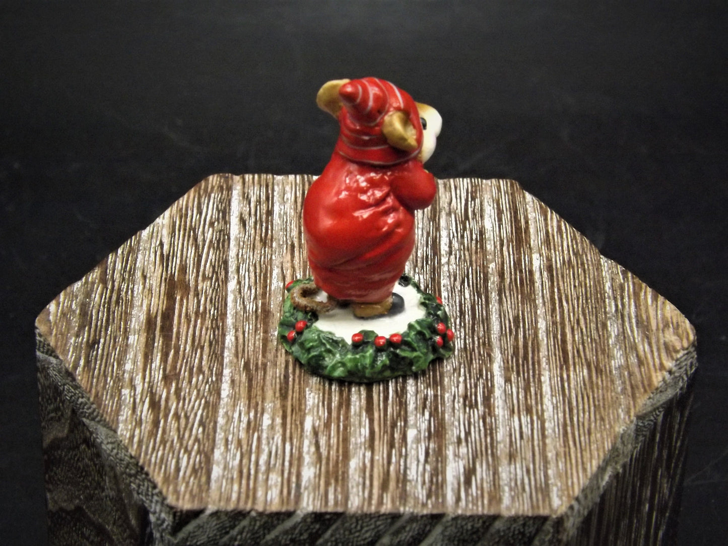 Vintage 1987 CC-01 Wee Forest Folk "Ebenezer Scrooge" Hand Painted Christmas Carol mouse figurine.