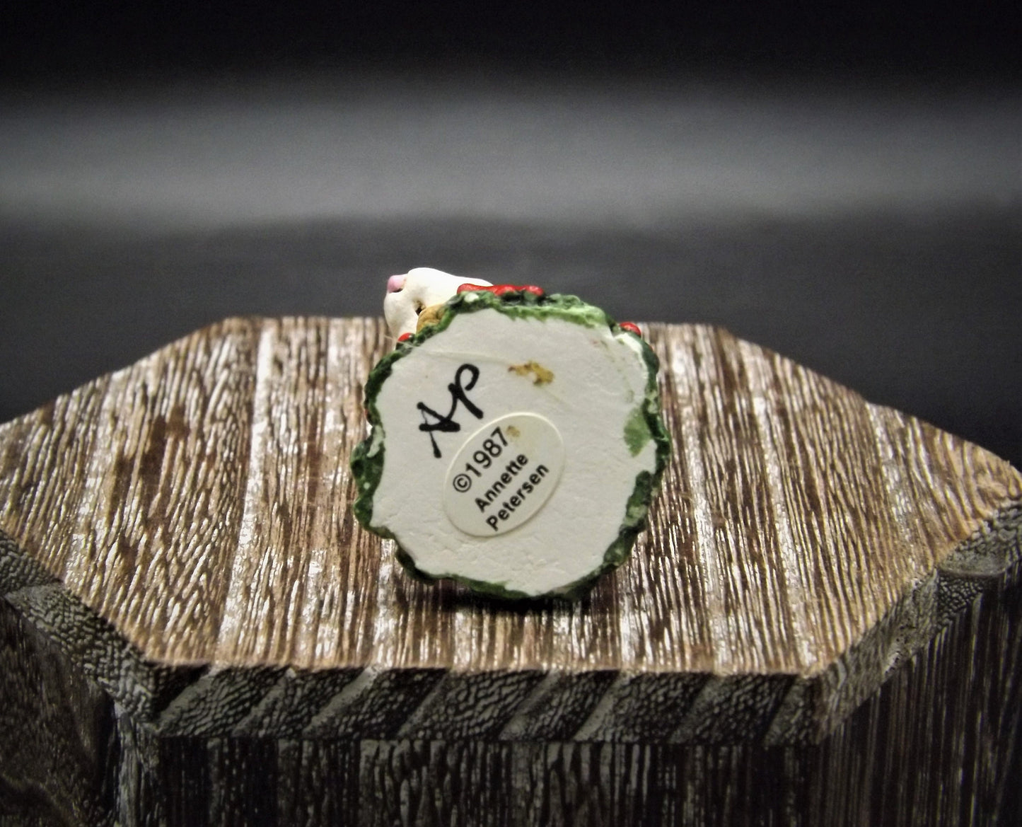 Vintage 1987 CC-01 Wee Forest Folk "Ebenezer Scrooge" Hand Painted Christmas Carol mouse figurine.