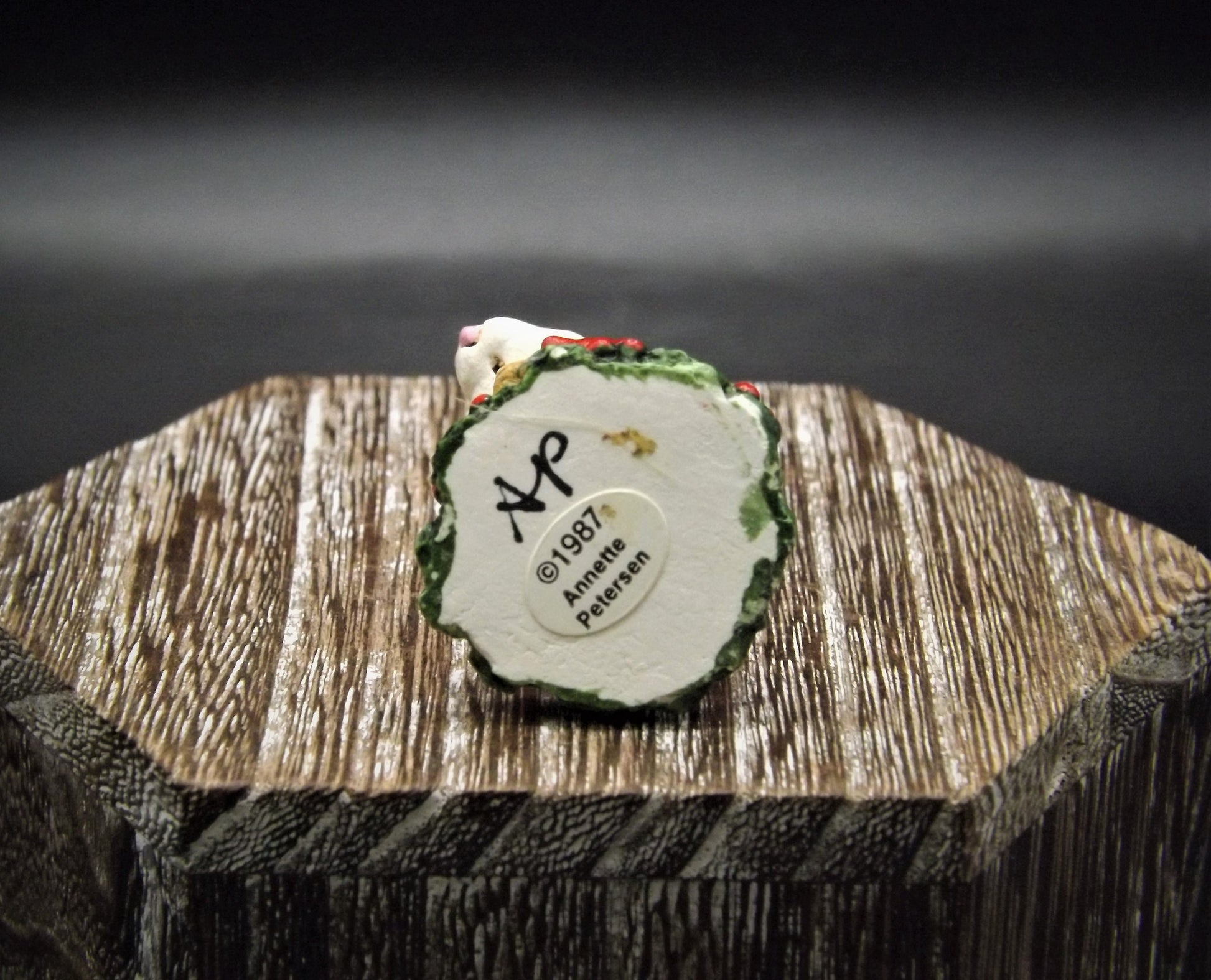 Vintage 1987 CC-01 Wee Forest Folk "Ebenezer Scrooge" Hand Painted Christmas Carol mouse figurine.