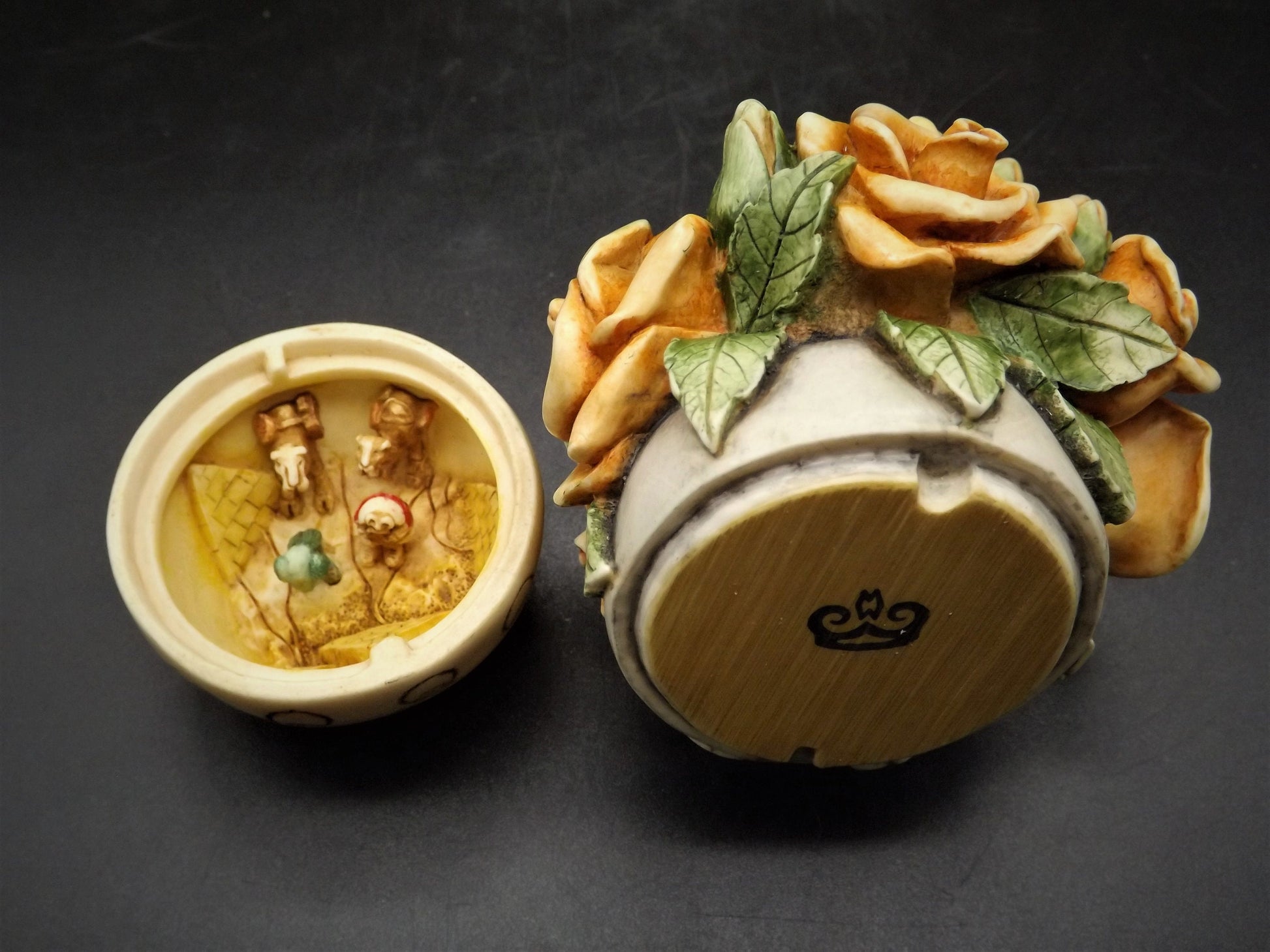 Retired Harmony Kingdom Egyptian Rose Figurine (1999) with Box & COA