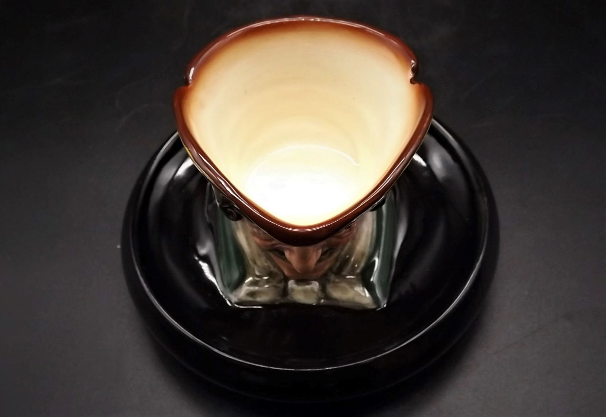 Vintage 1930's Royal Doulton Doultonville Collection Character jug D-5601 "Dick Turpin" Match holder ashtray. Excellent condition no box.