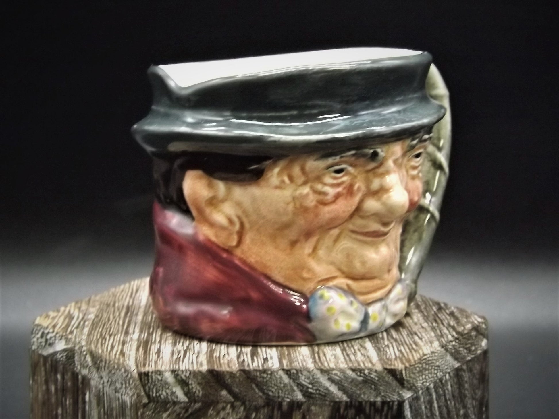 Closeout! Royal Doulton Tony Weller miniature Character Jug from the Charles Dickens Characters Collection made in 1942. Perfect condition