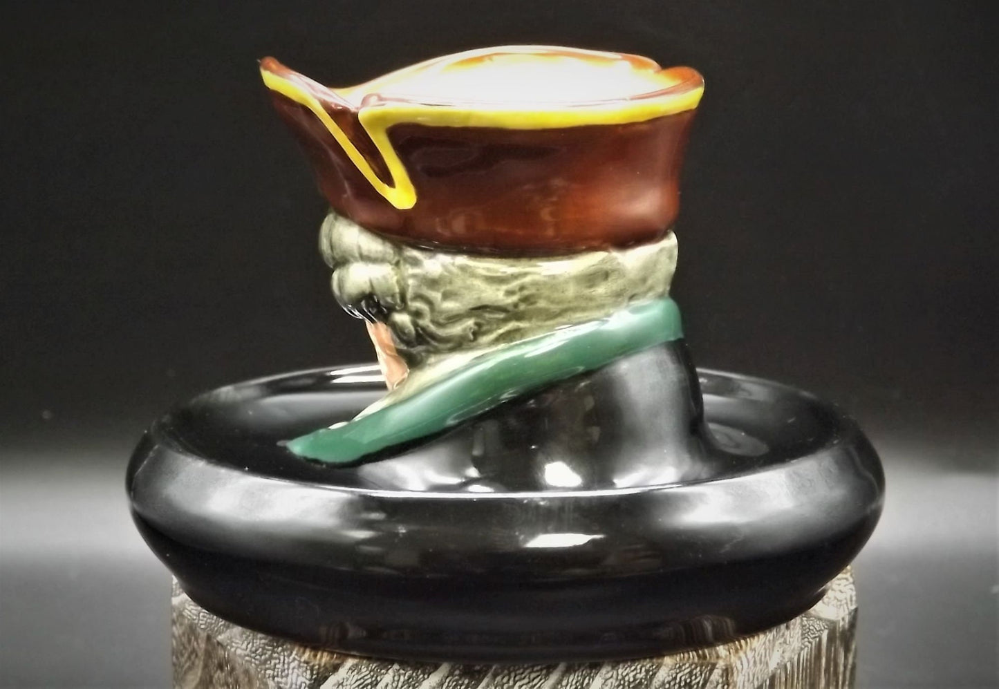 Vintage 1930's Royal Doulton Doultonville Collection Character jug D-5601 "Dick Turpin" Match holder ashtray. Excellent condition no box.