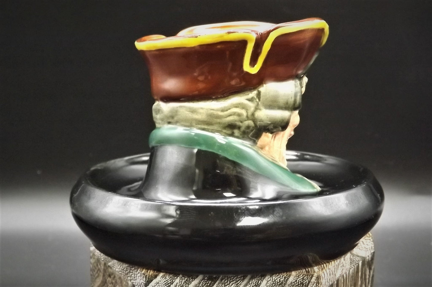 Vintage 1930's Royal Doulton Doultonville Collection Character jug D-5601 "Dick Turpin" Match holder ashtray. Excellent condition no box.