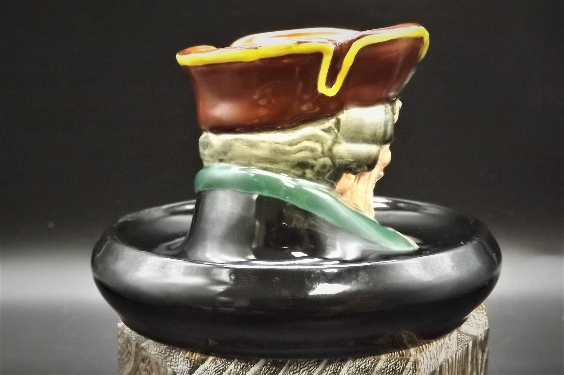 Vintage 1930's Royal Doulton Doultonville Collection Character jug D-5601 "Dick Turpin" Match holder ashtray. Excellent condition no box.