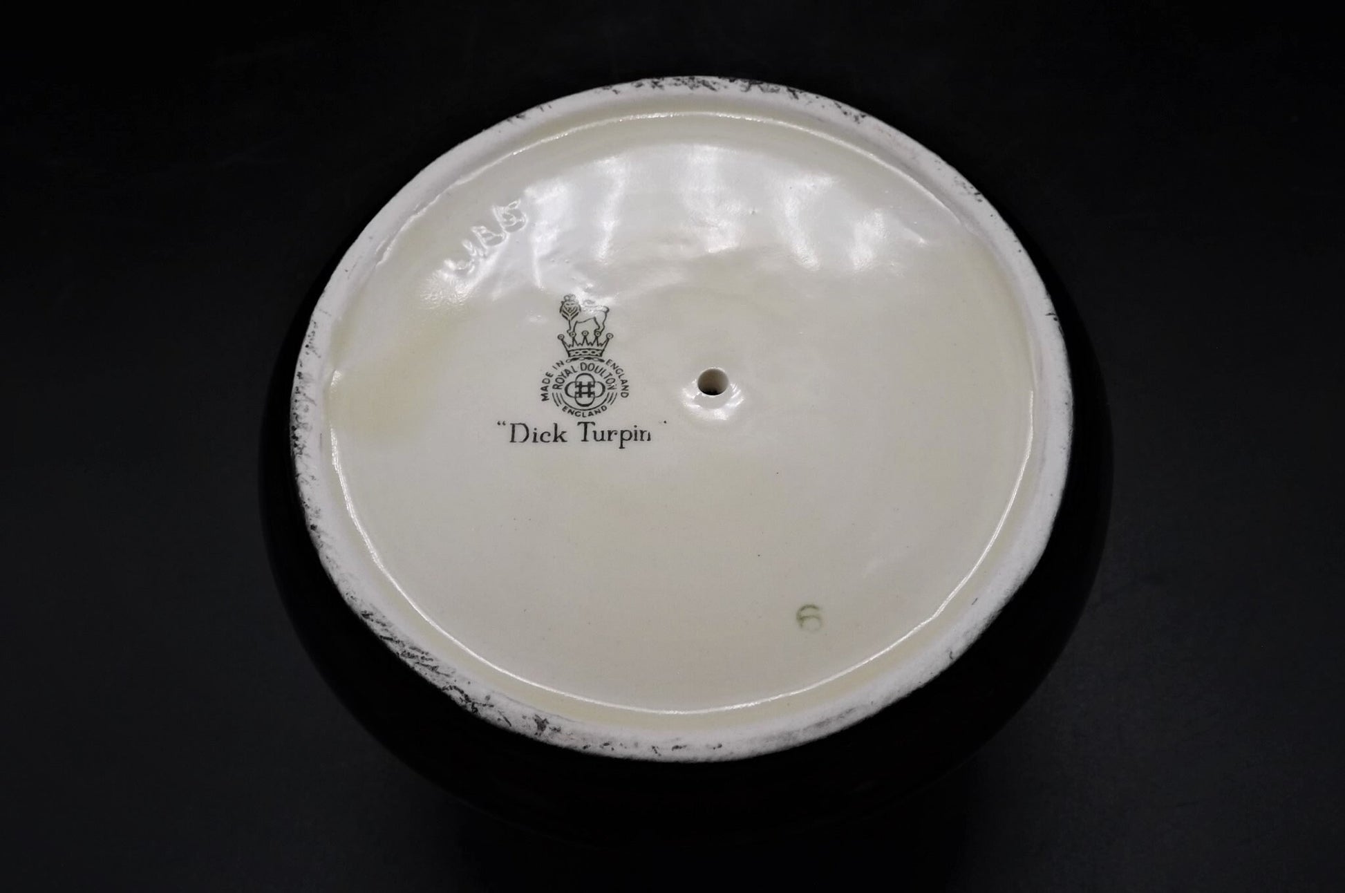 Vintage 1930's Royal Doulton Doultonville Collection Character jug D-5601 "Dick Turpin" Match holder ashtray. Excellent condition no box.