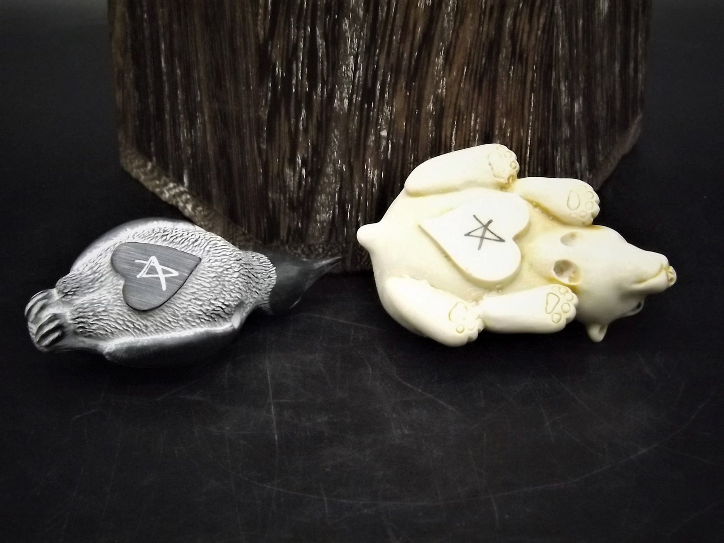 Adam Binder Editions Palm Charm: Polar Bear and Penguin Set