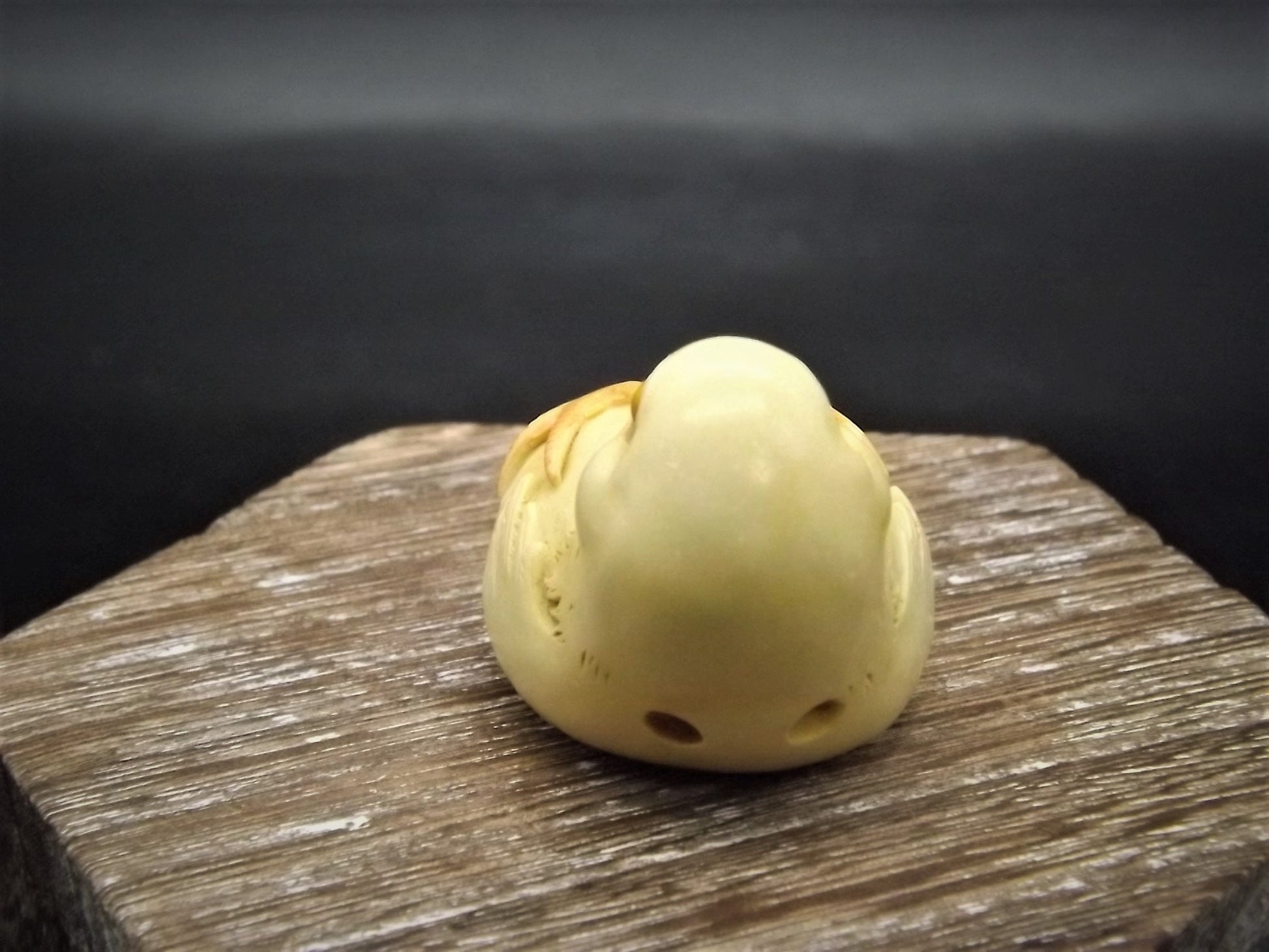 Adam Binder Palm Charm Netsuke series "Yellow Chick" Limited Edition of only 1200 pieces made. With original box No COA. Excellent shape