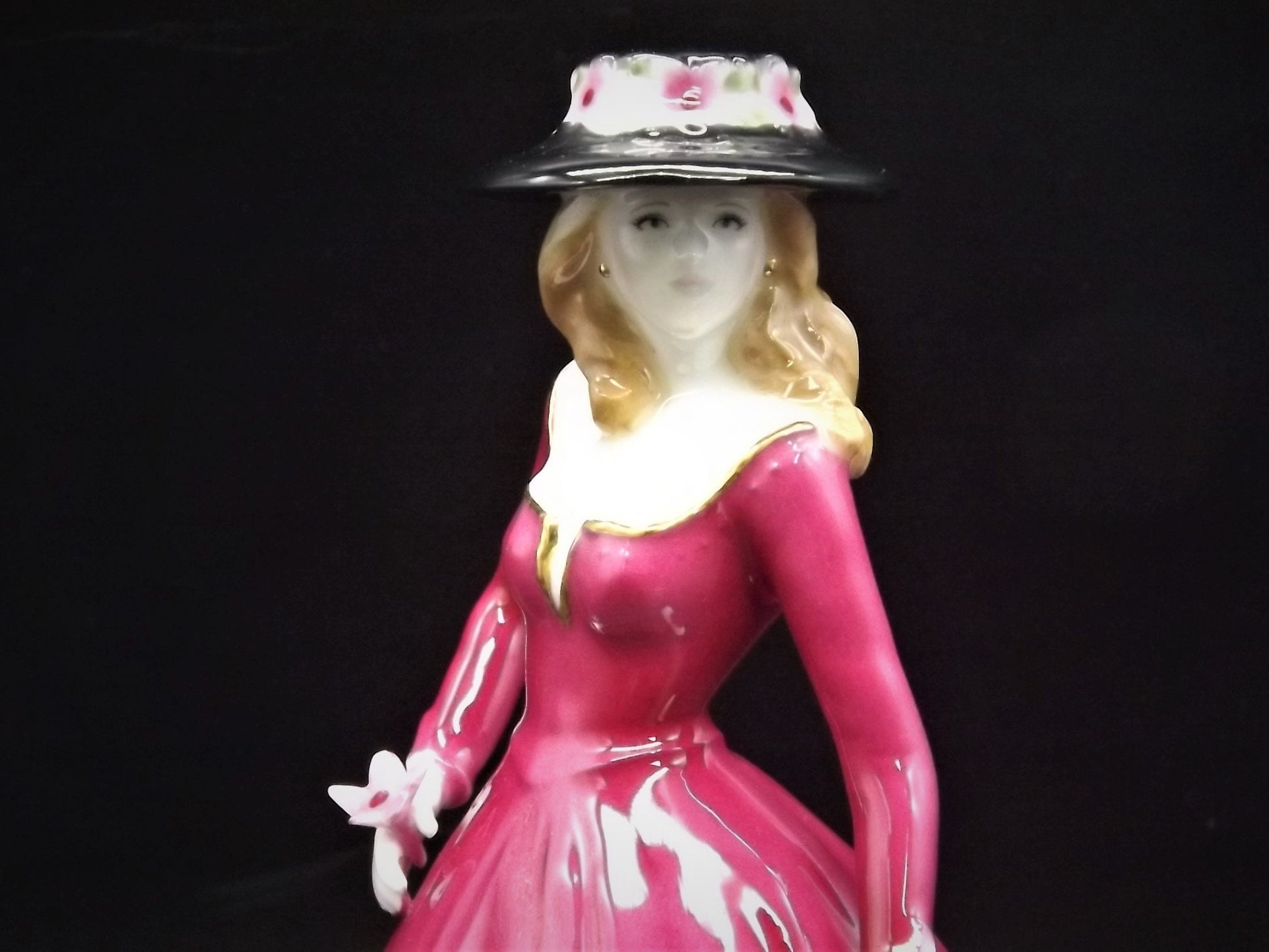 Vintage Royal Worcester "Christina" Figurine: Les Petites Bone China, England