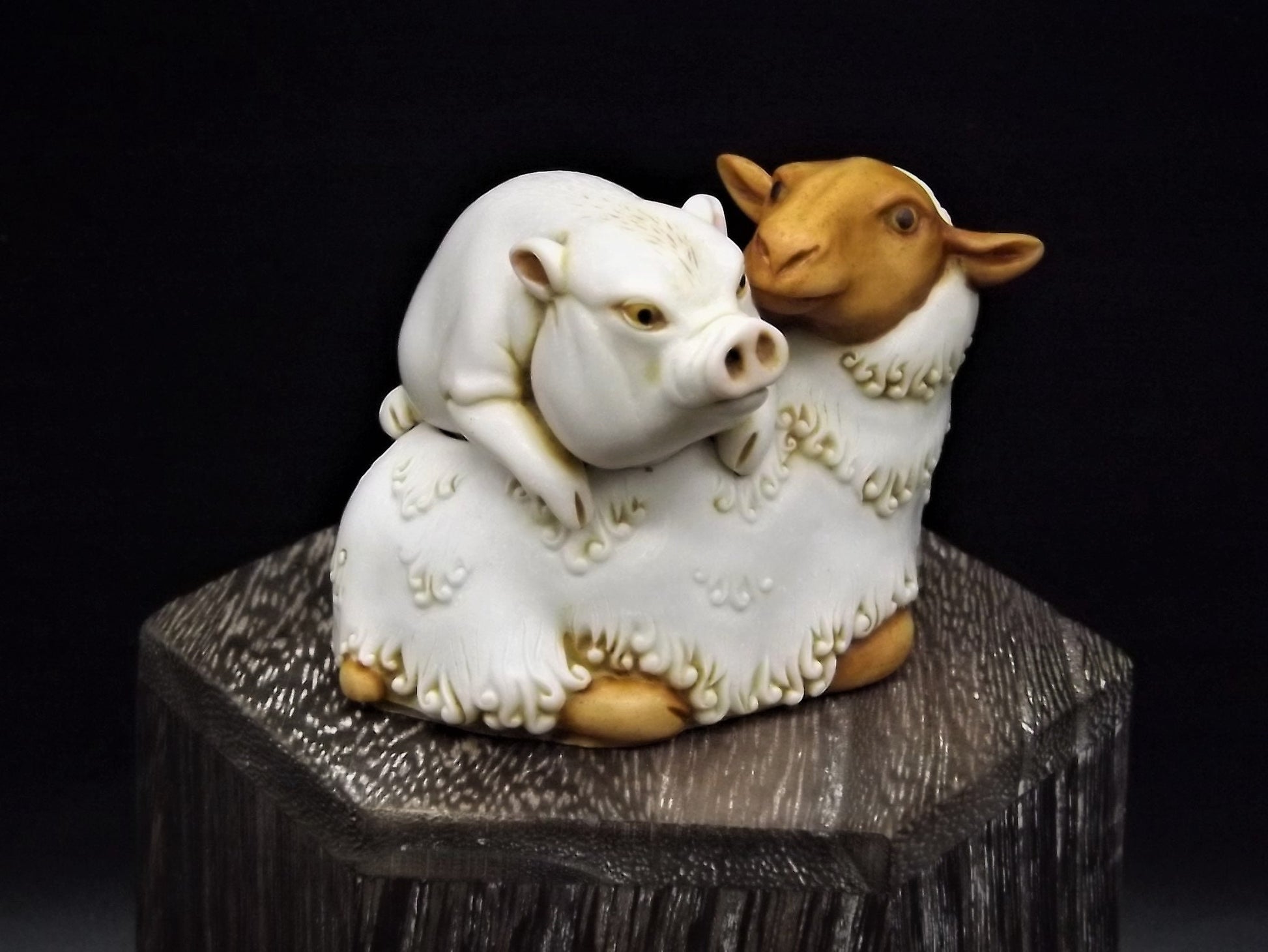 Adam Binder "Piggy Back" Figurine: A Country Affair 2003, Limited Edition