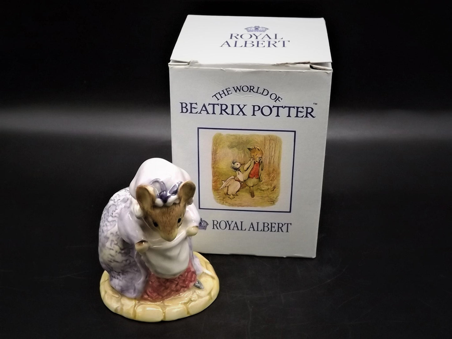Vintage Royal Albert Lady Mouse Figurine: Beatrix Potter Collectible (Original Box)