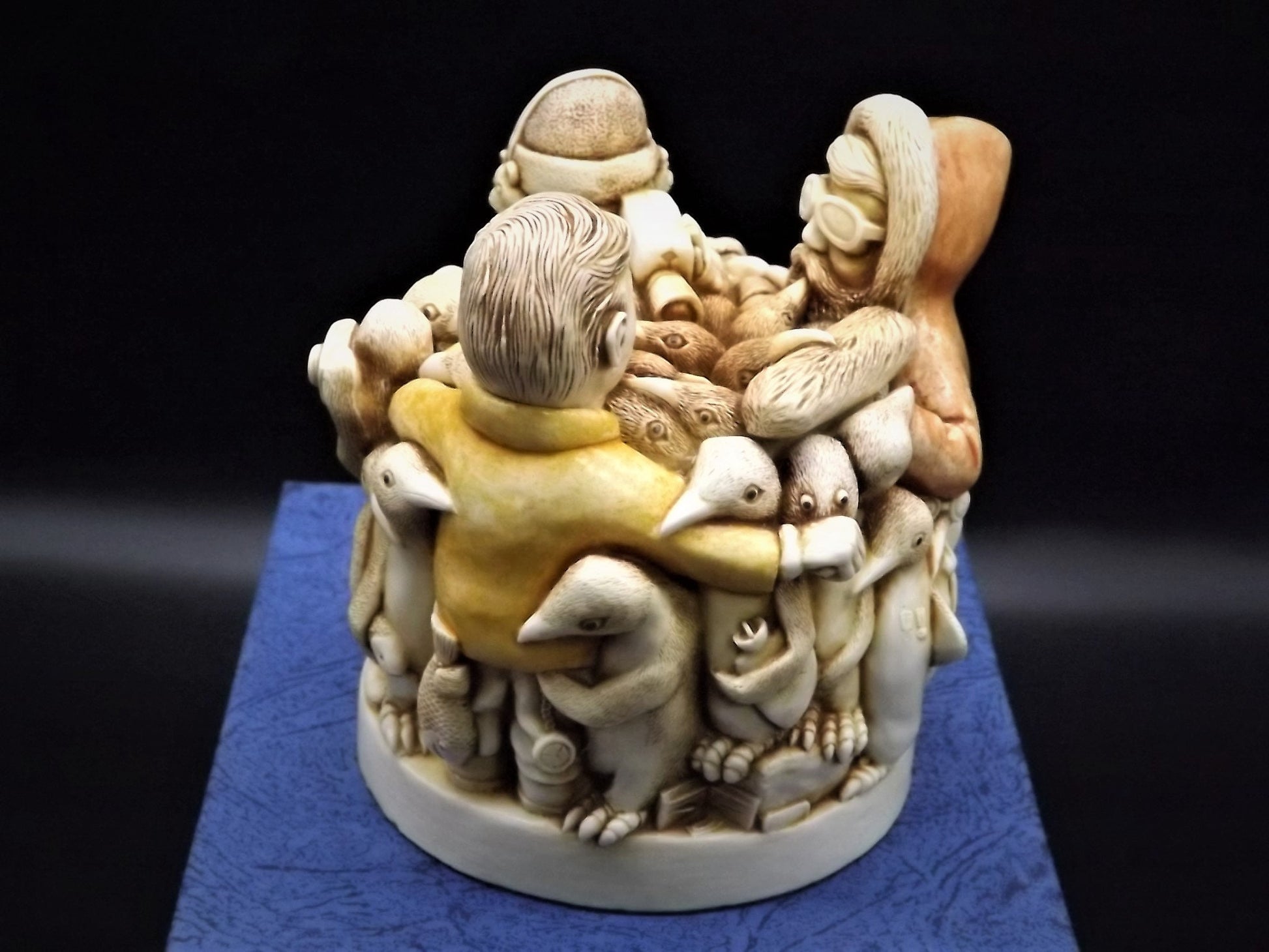 Closeout Sale! Retired 1994 Harmony Kingdom "Antarctic Antics" piece Excellent condition. Item # TJXLPE.