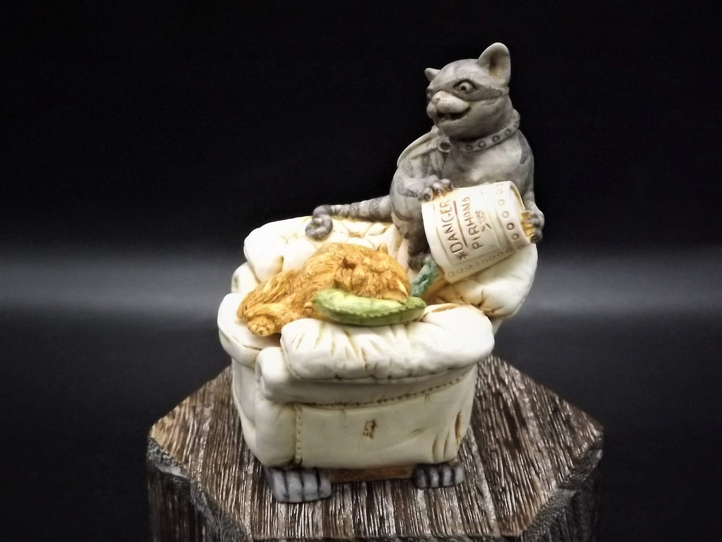 Retired 2000 Harmony Kingdom "Fishy Business" piece Excellent condition with original box. Limited Edition #175/1500. Artist Signed.