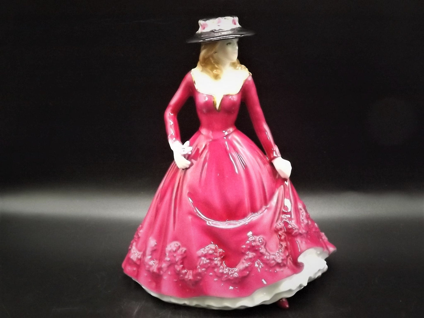 Vintage Royal Worcester "Christina" Figurine: Les Petites Bone China, England